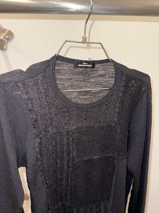 tricot COMME des GARÇONS Deconstructed Knit Top circa 2003