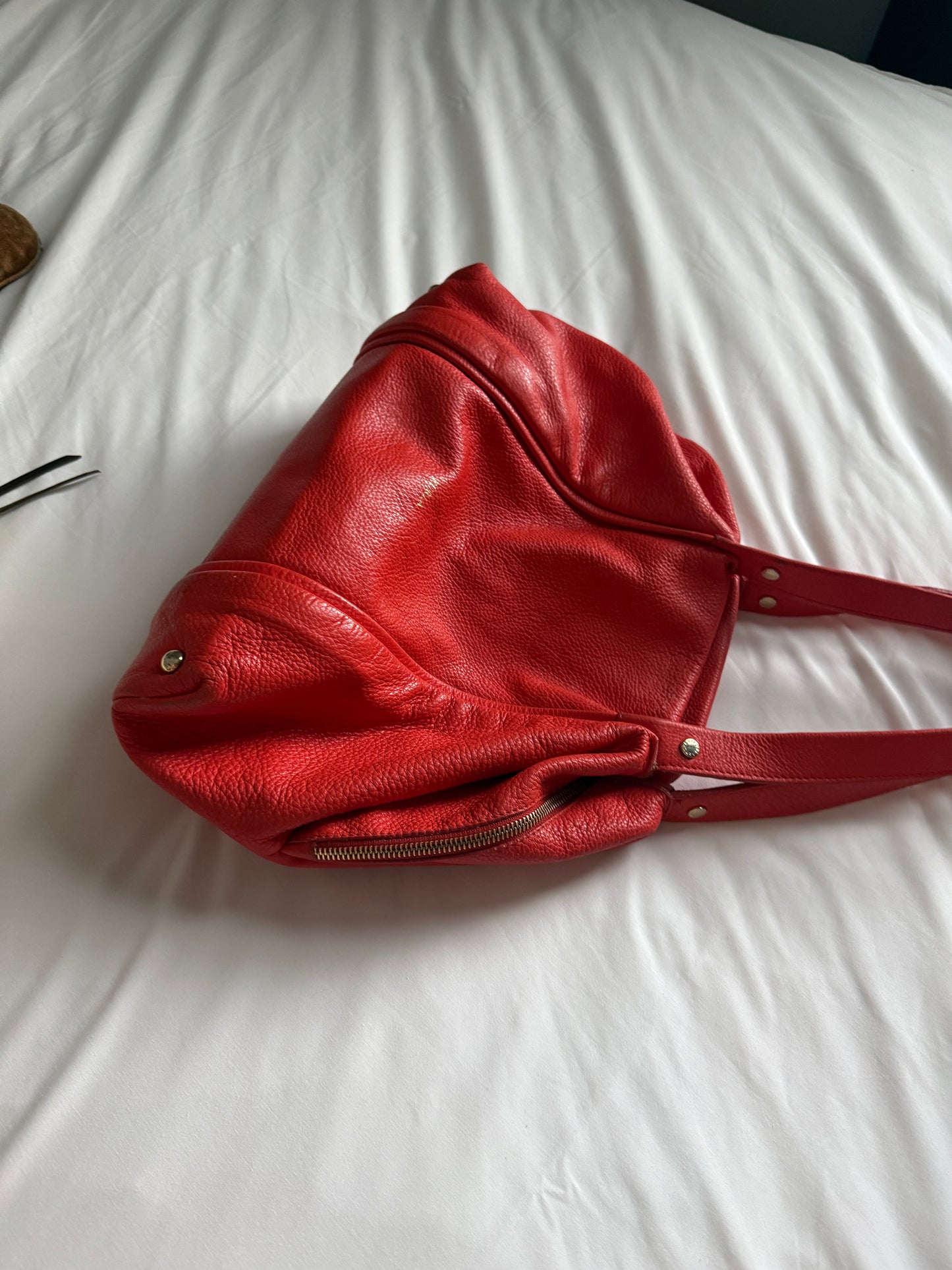 Furla Pebbled Leather Shoulder Bag