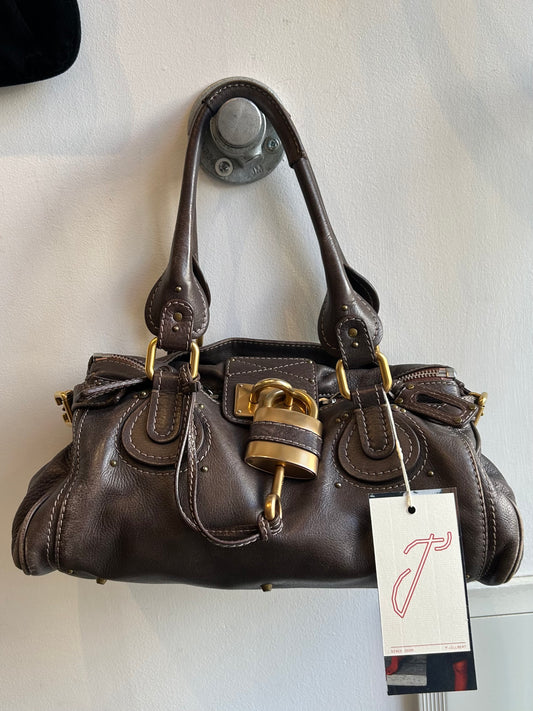 Chloe` paddington leather bag