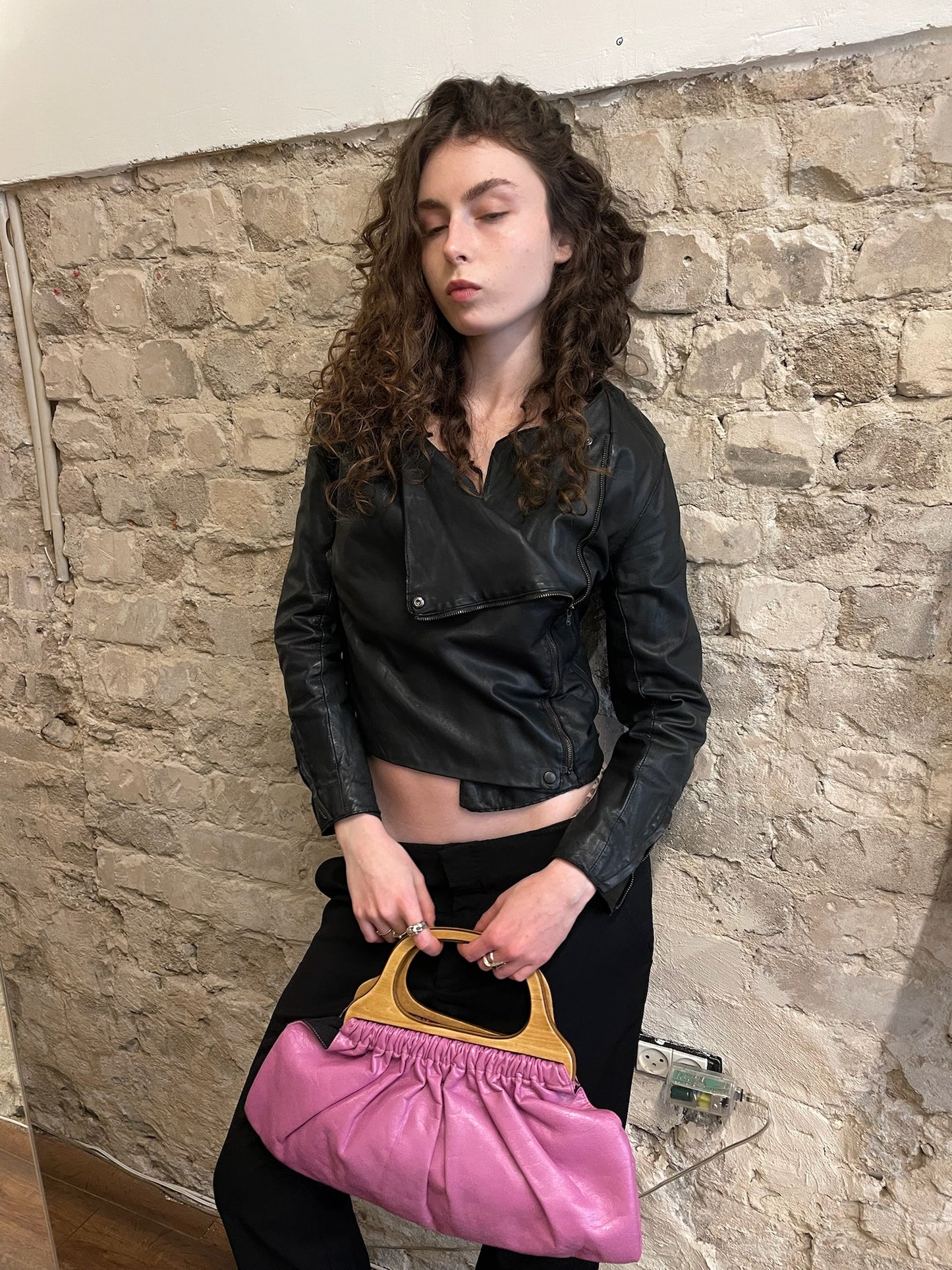 Sisii Washable Leather Rider Jacket