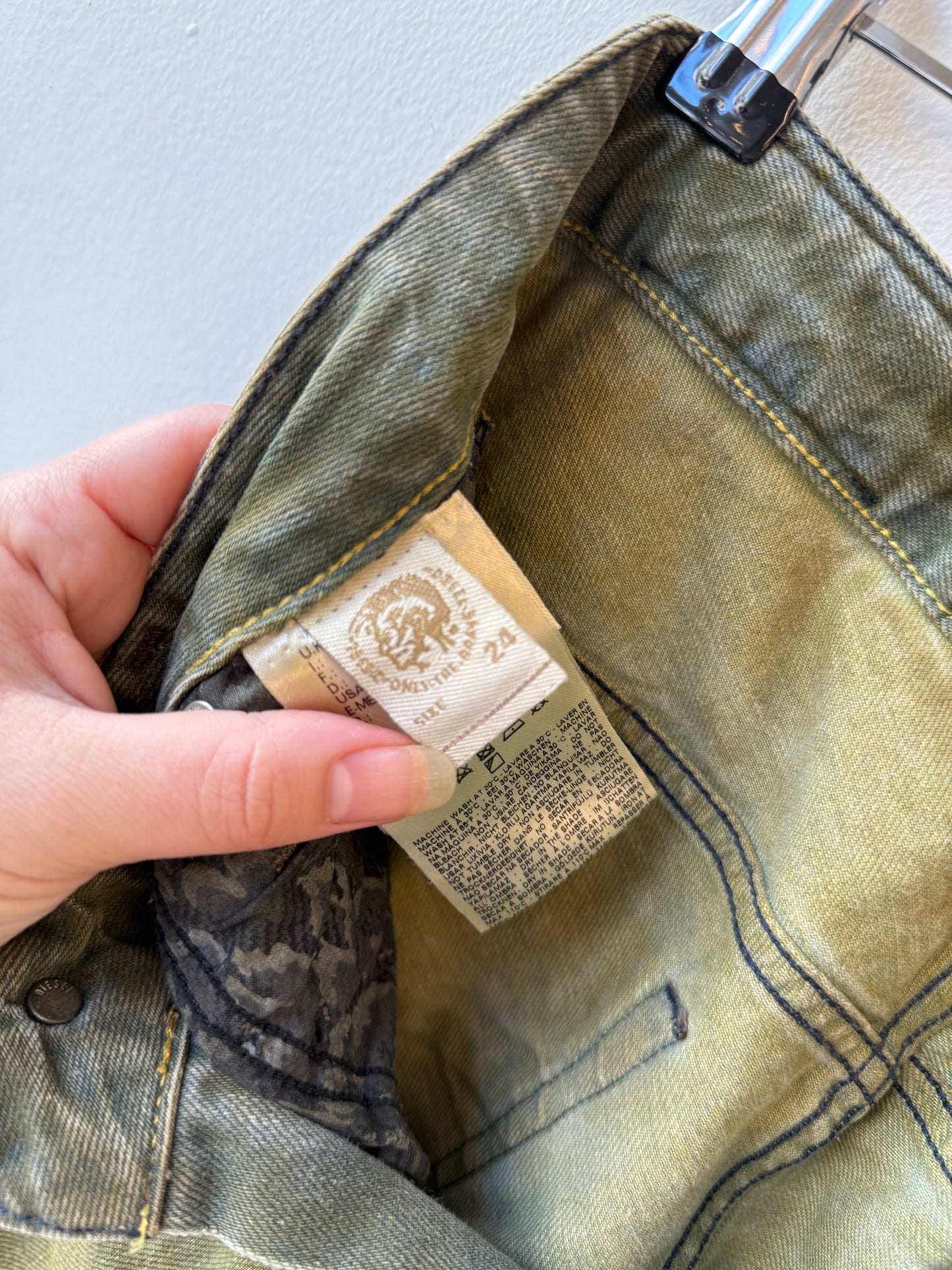 Diesel Fayza – Khaki Wash Trousers