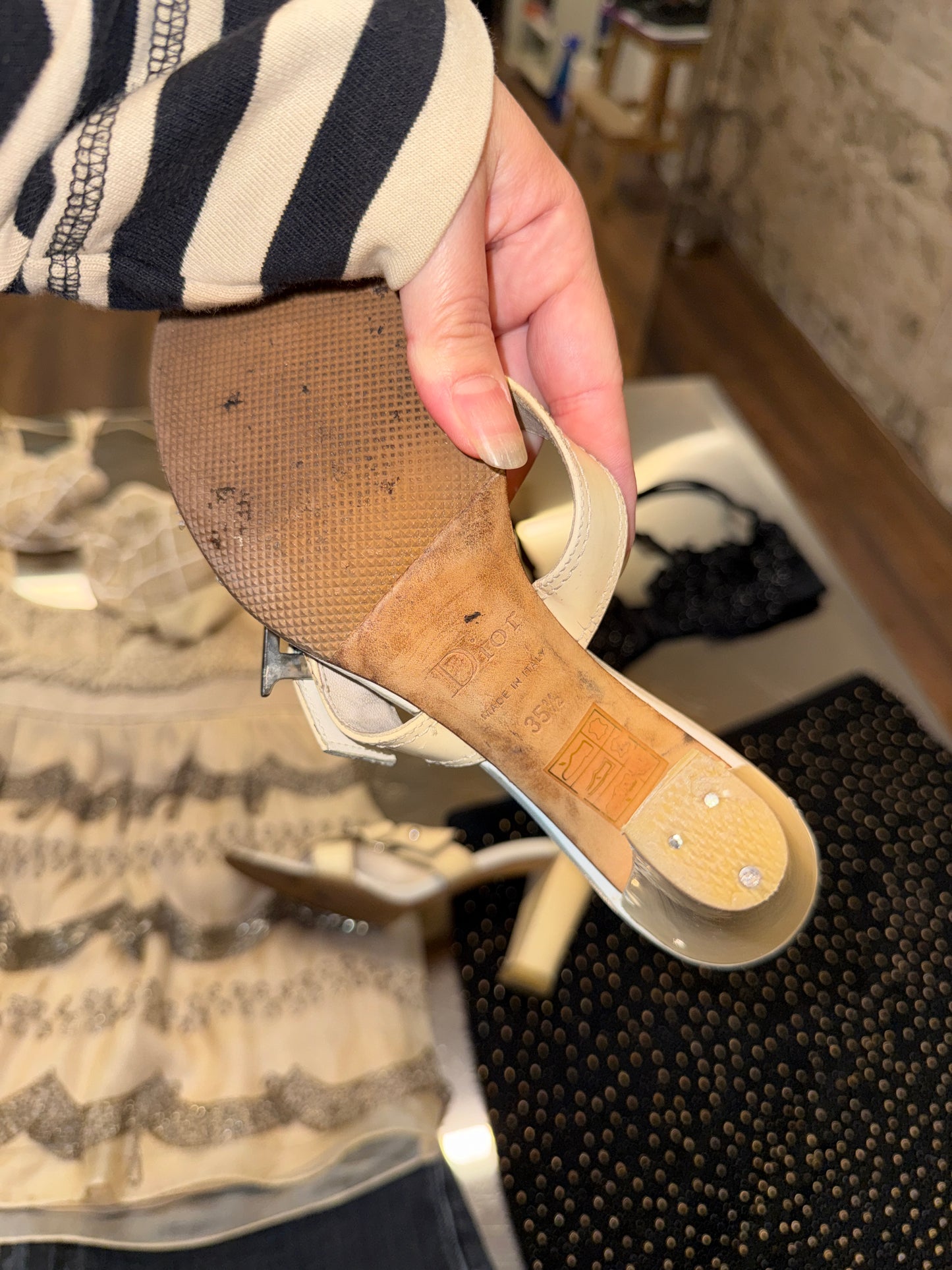 Christian Dior Patent Leather Mule Heels – 2000s 36 EU