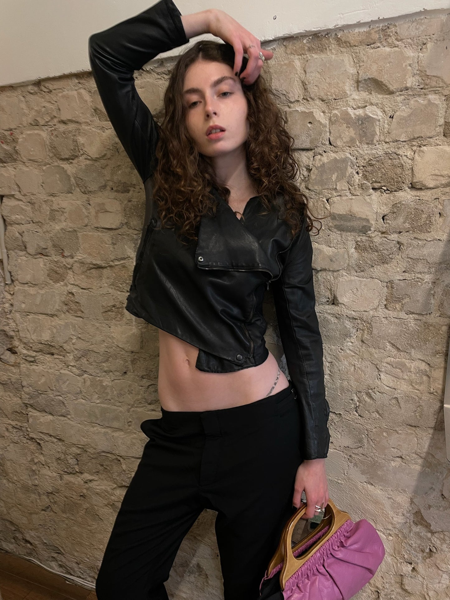 Sisii Washable Leather Rider Jacket