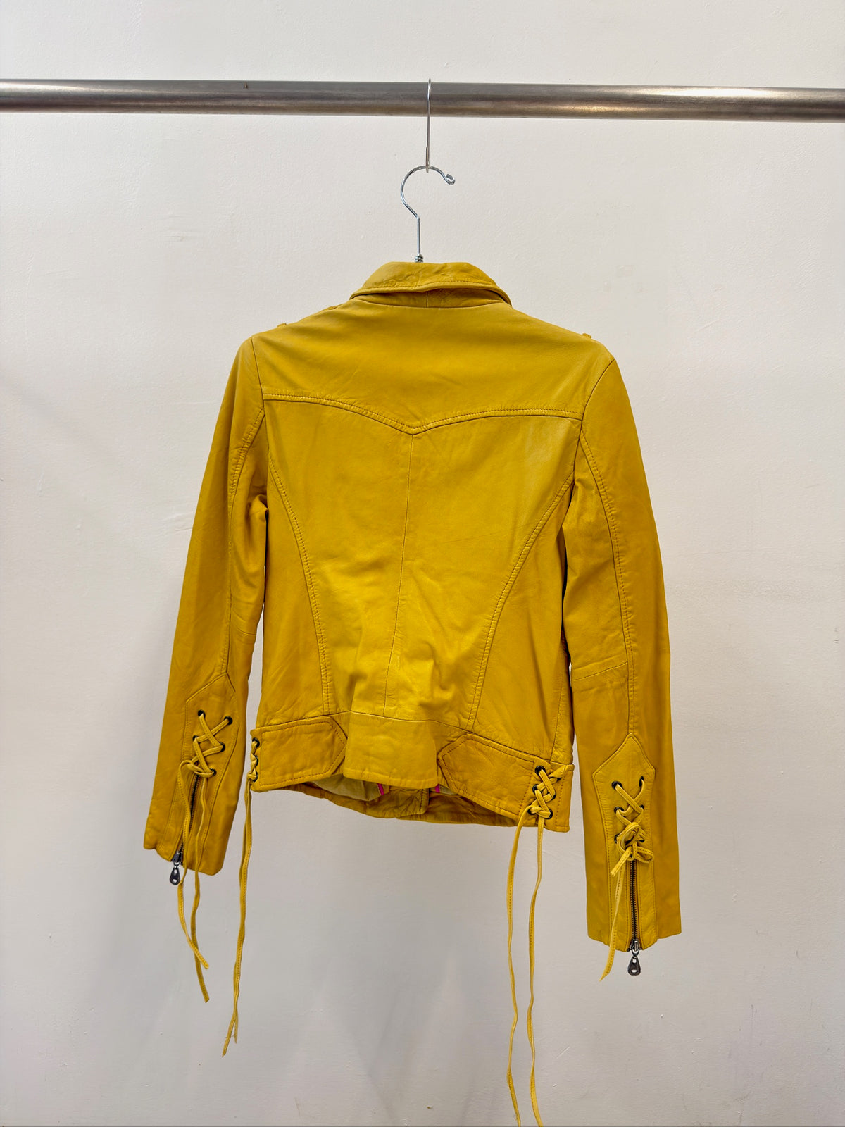 DOMA Leather Biker Jacket S