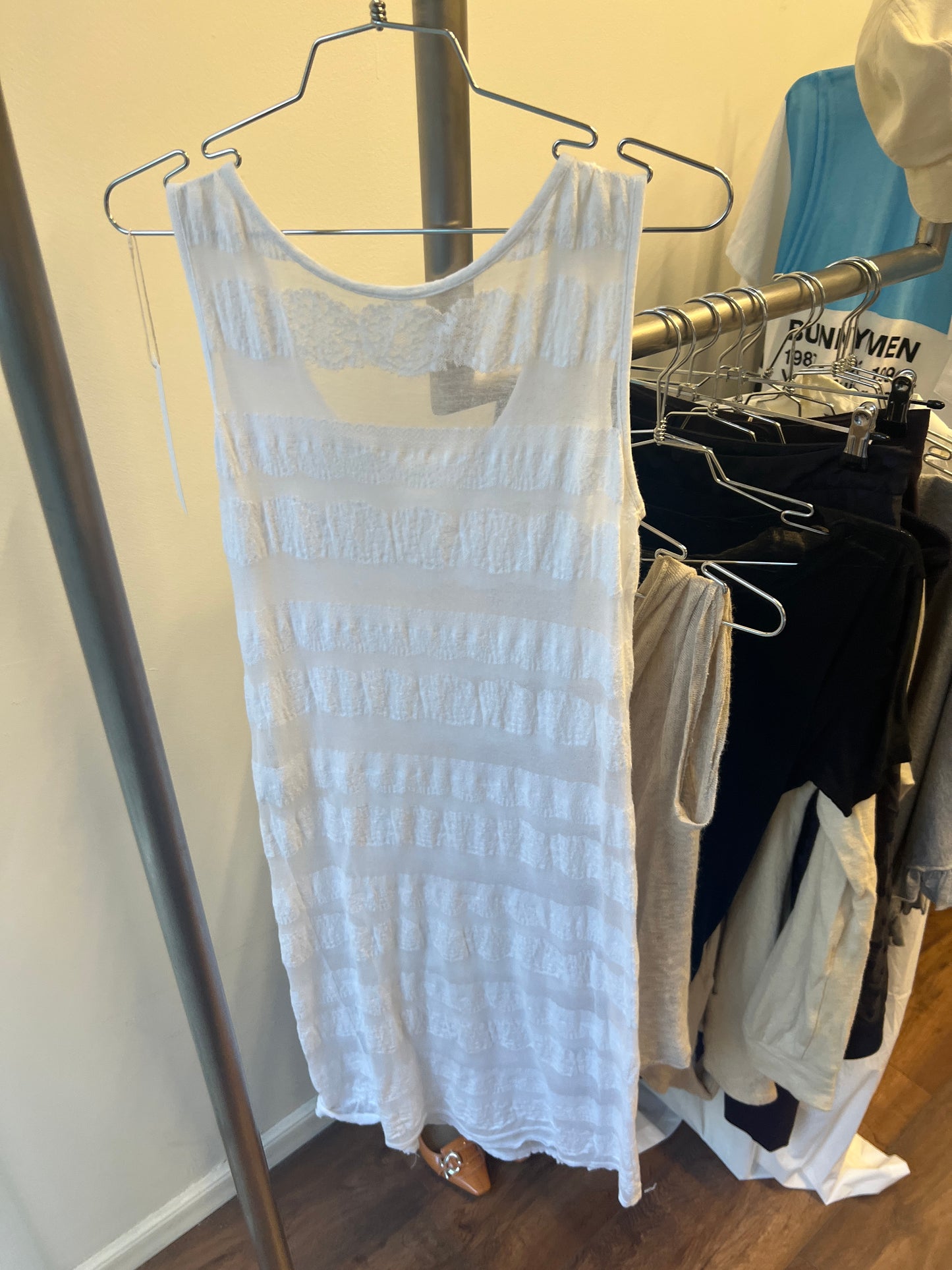 LIMI feu Sheer Cotton Tank Dress