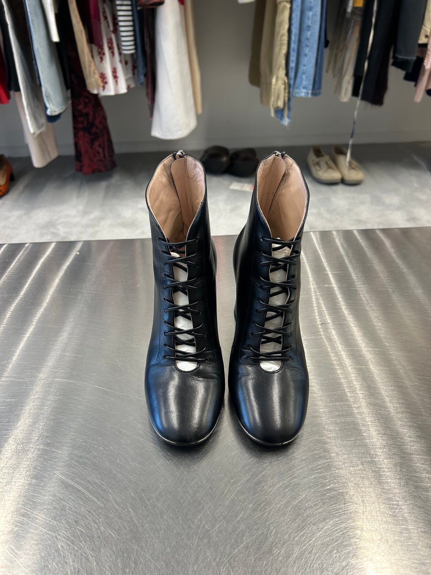 MIU MIU lace up ankle boots 36 EU