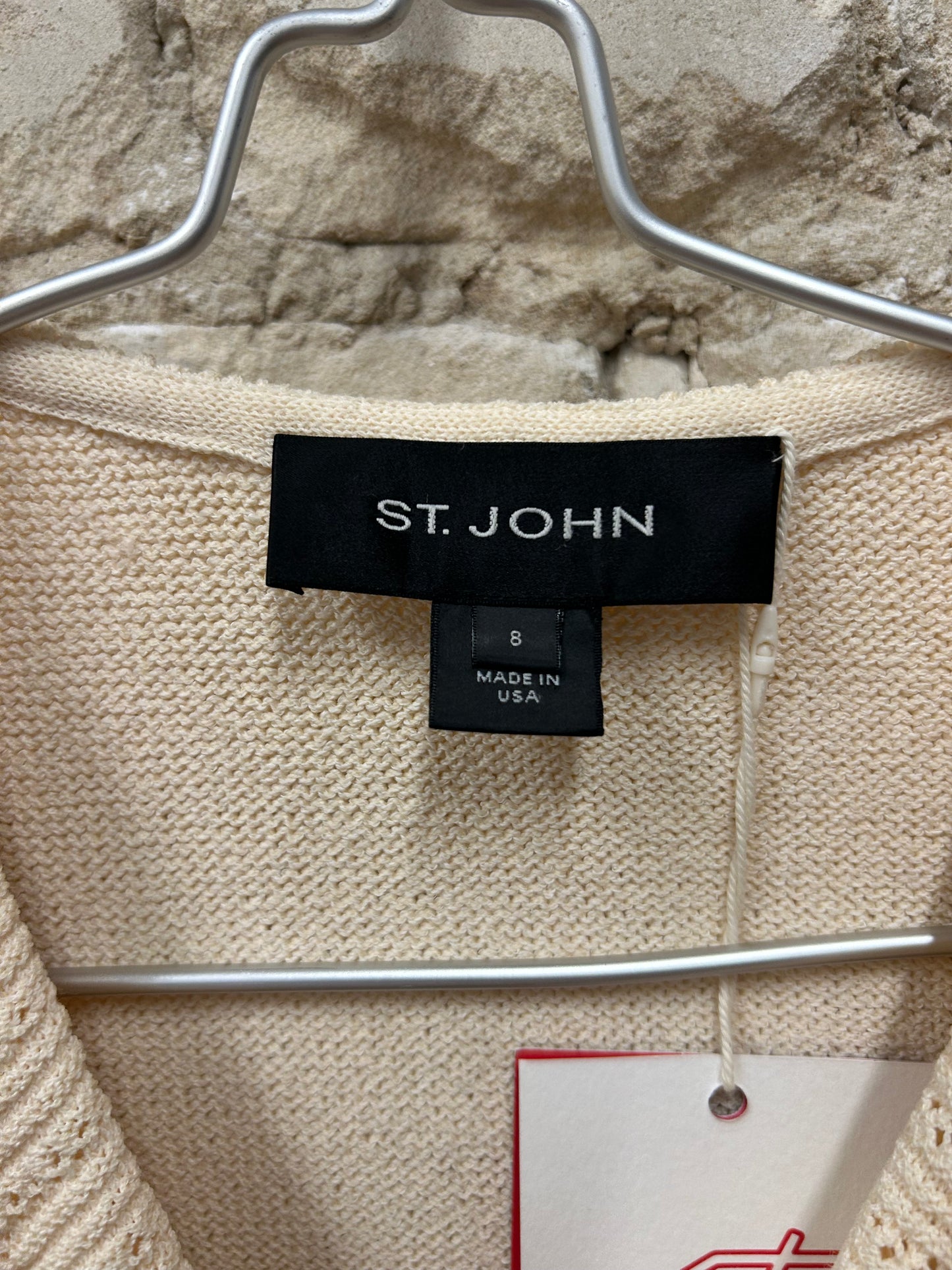 St. John ruffled knit cardigan