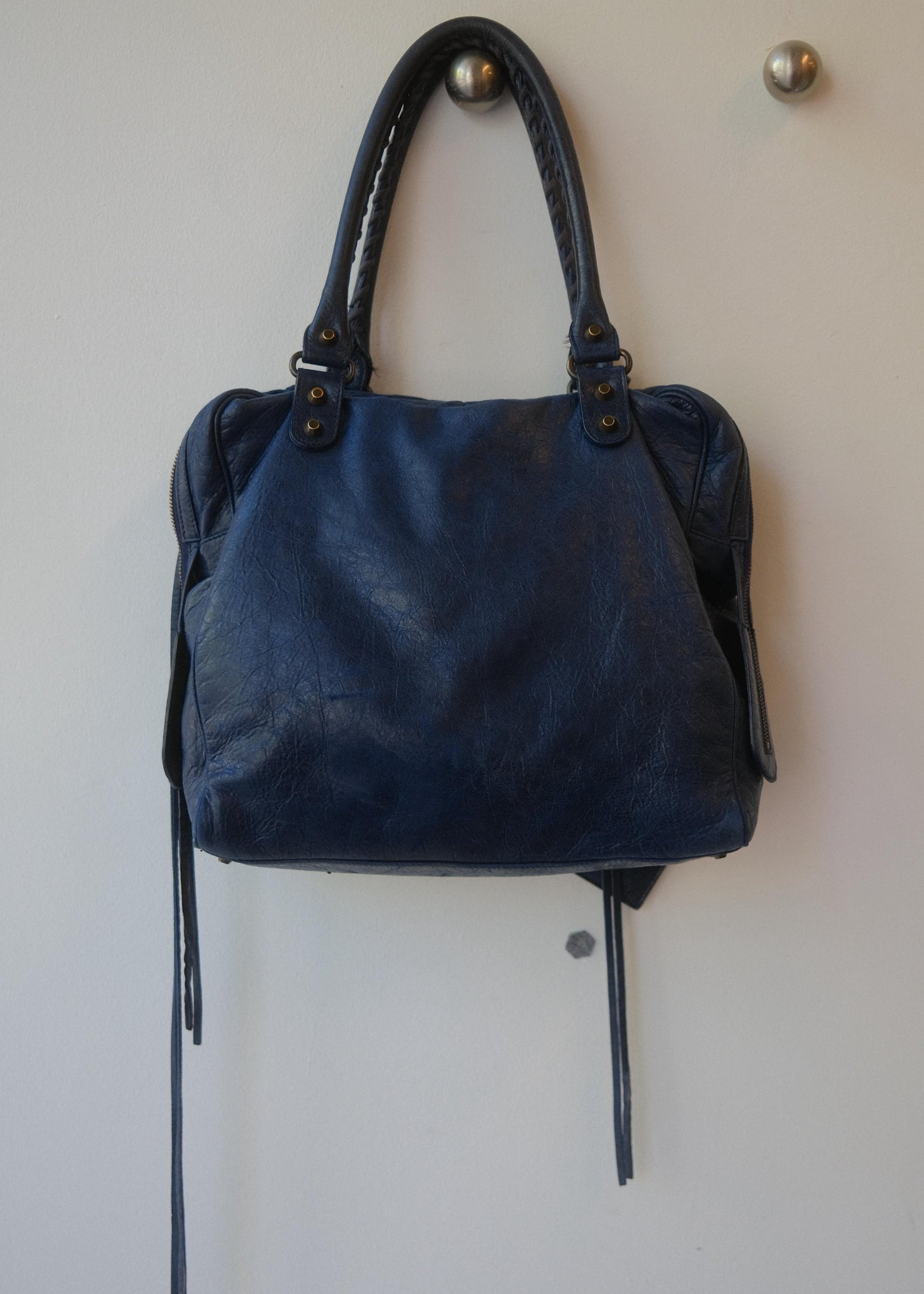 Balenciaga Motorcycle City Bag Sapphire Blue