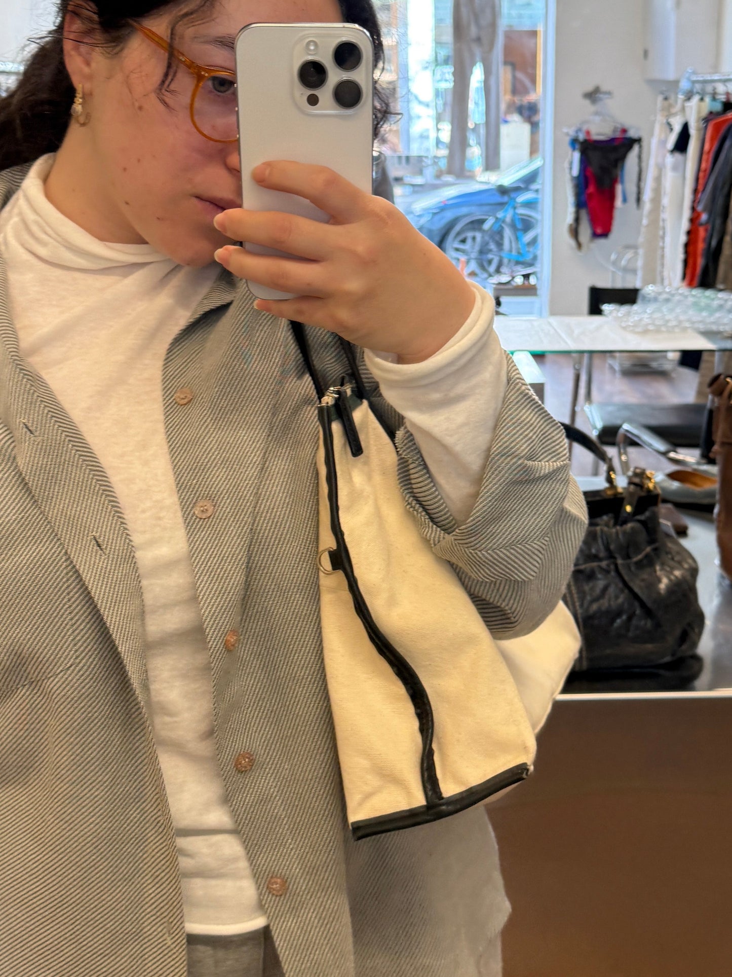 Agnes b. Canvas Tote Bag