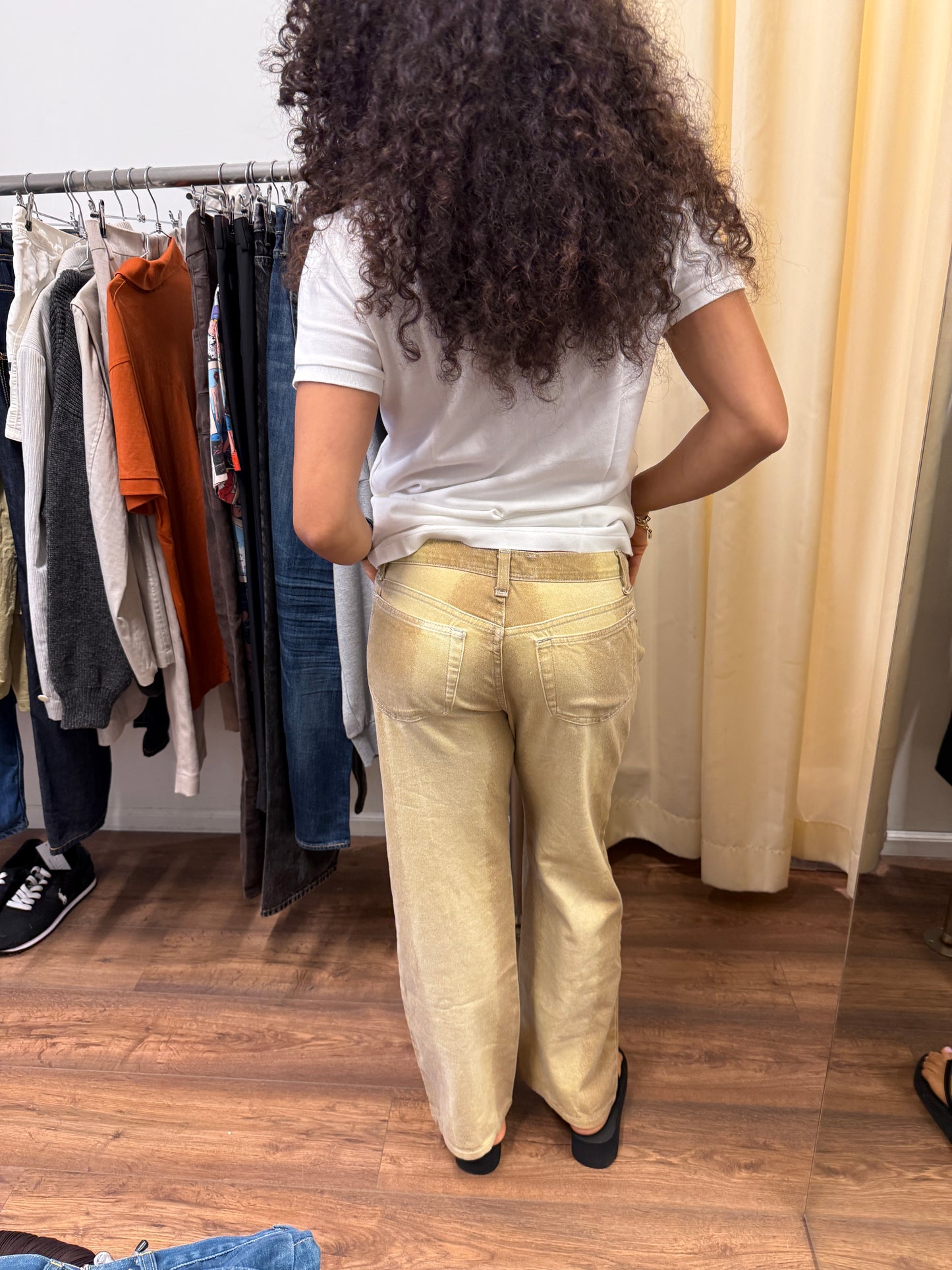 1990s Roberto Cavalli Bleached Denim Jeans