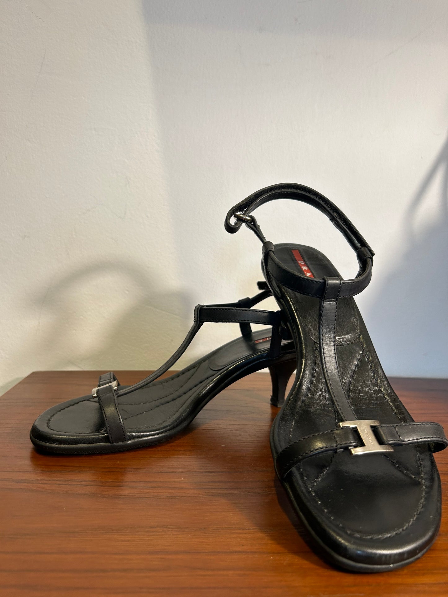 PRADA SPORT T kitten sandals 37 EU