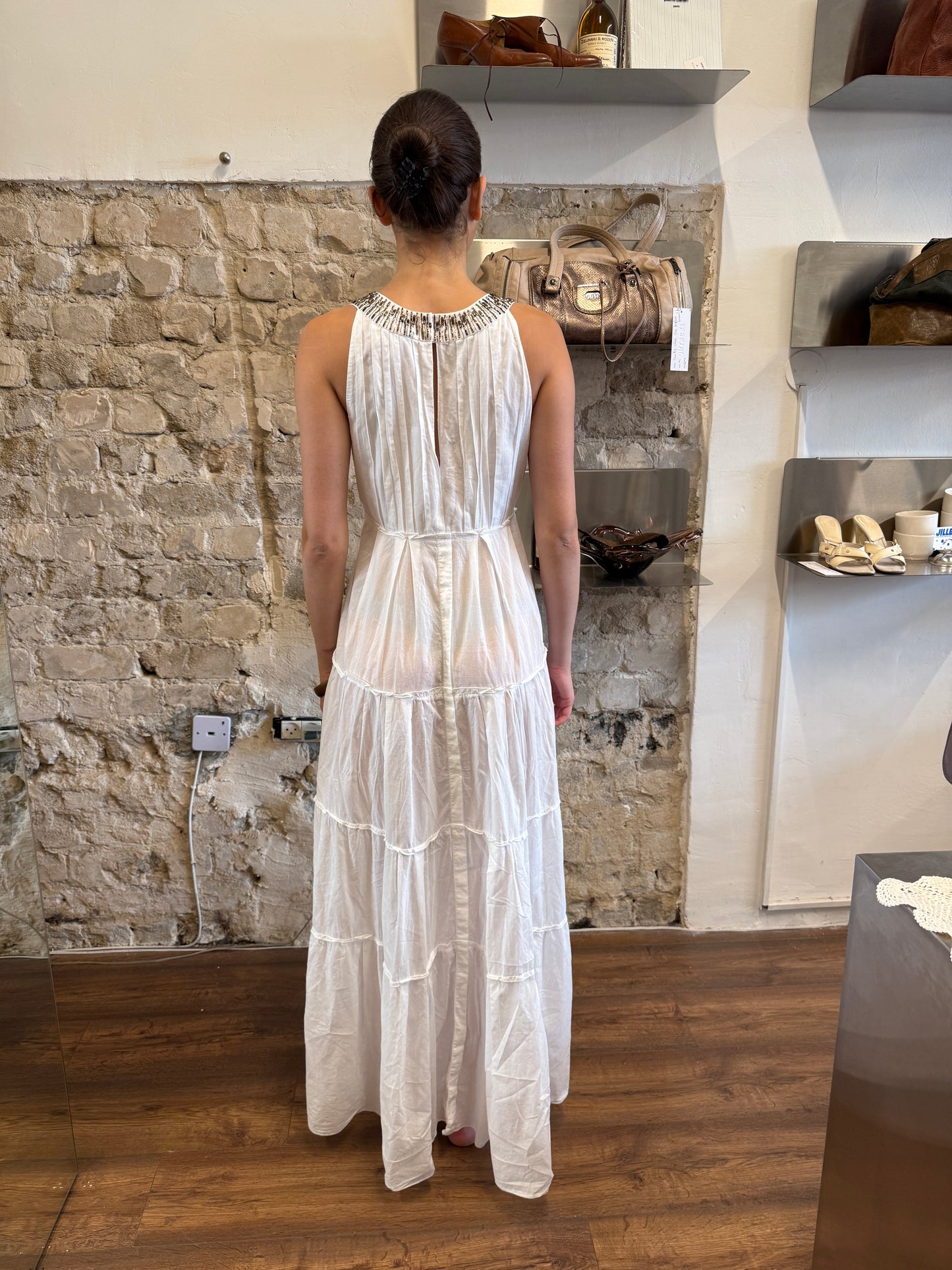 Armani Jeans Embellished Maxi Dress c. 2000s