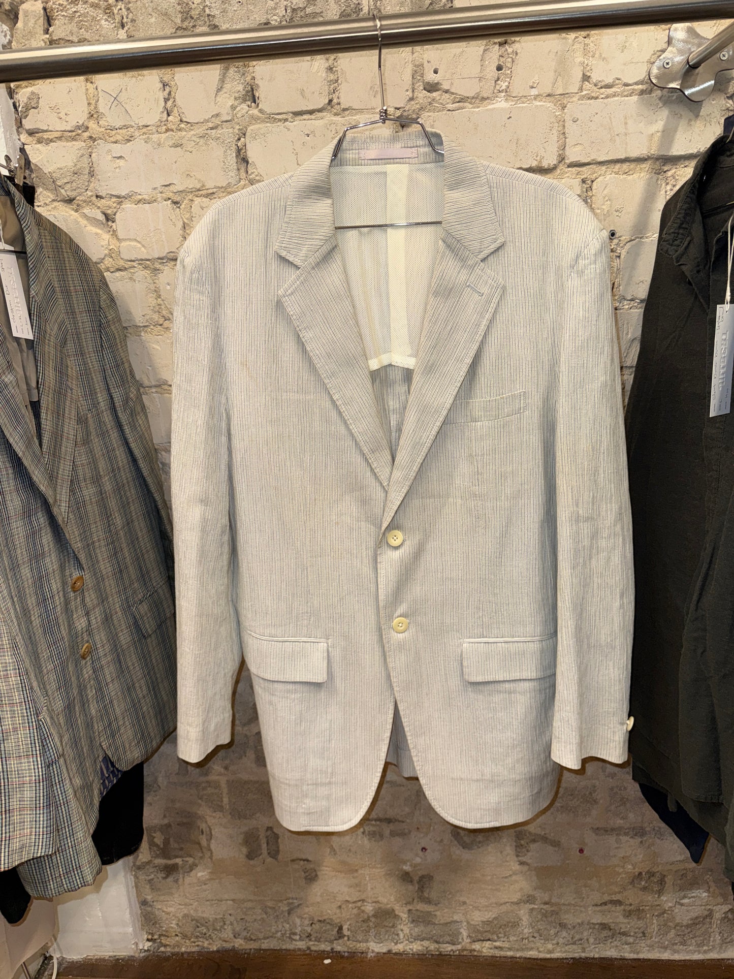 Christian Audigier Homme Pinstripe Summer Blazer