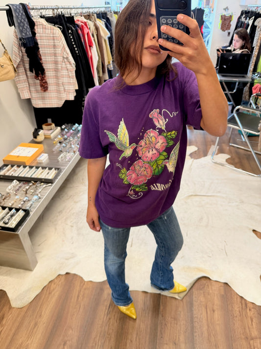 Fruit of the Loom Nashville Hummingbird Vintage Graphic T-Shirt