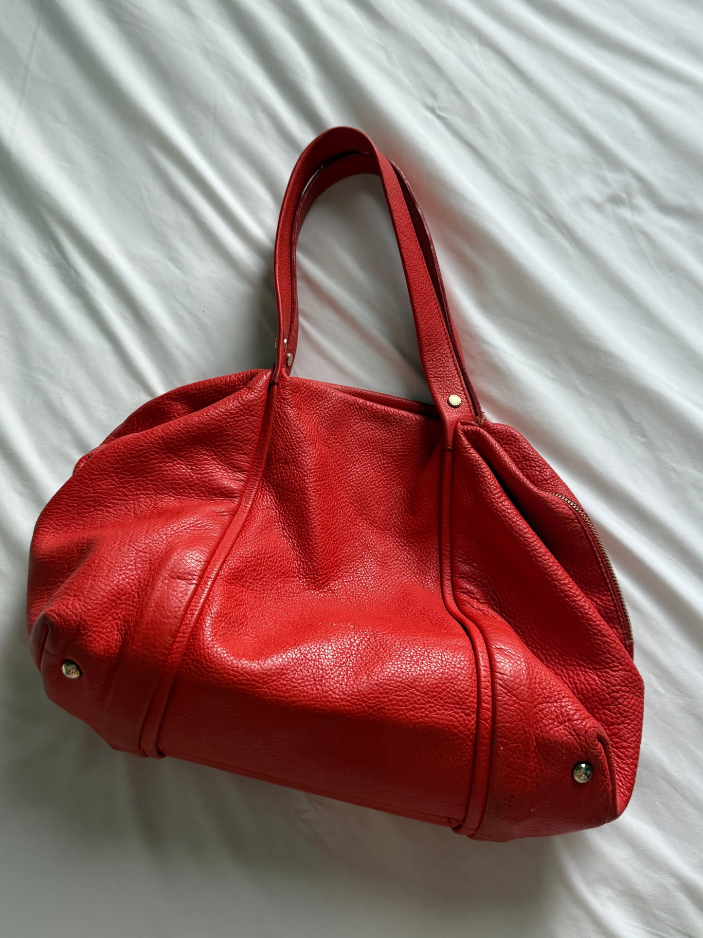 Furla Pebbled Leather Shoulder Bag