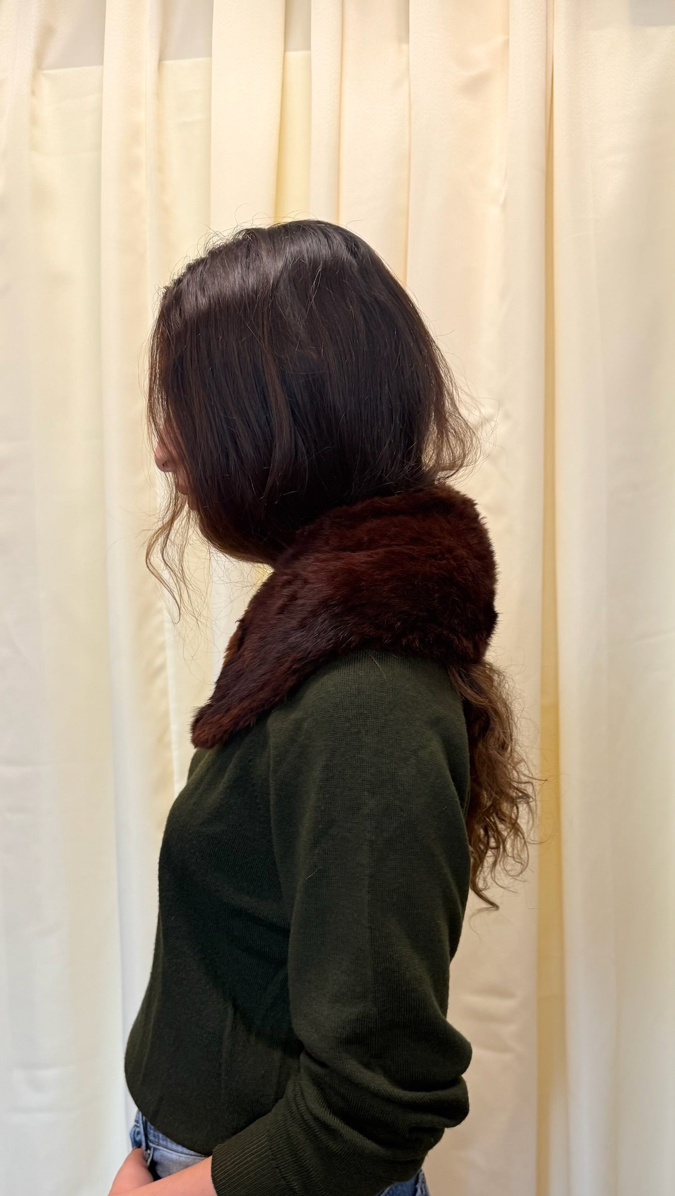 Vintage mink fur earmuffs