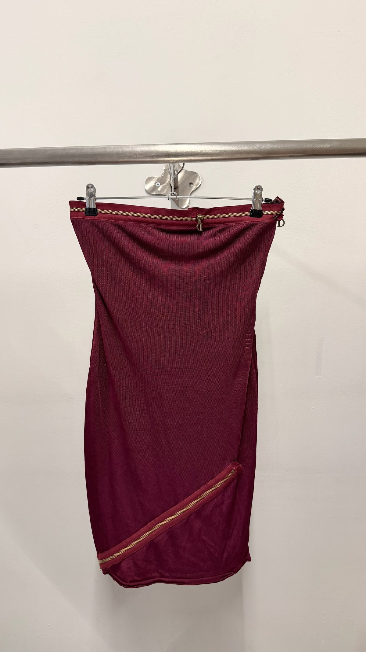 Christian Dior by John Galliano Asymmetric Zipper Dress 2001-2002