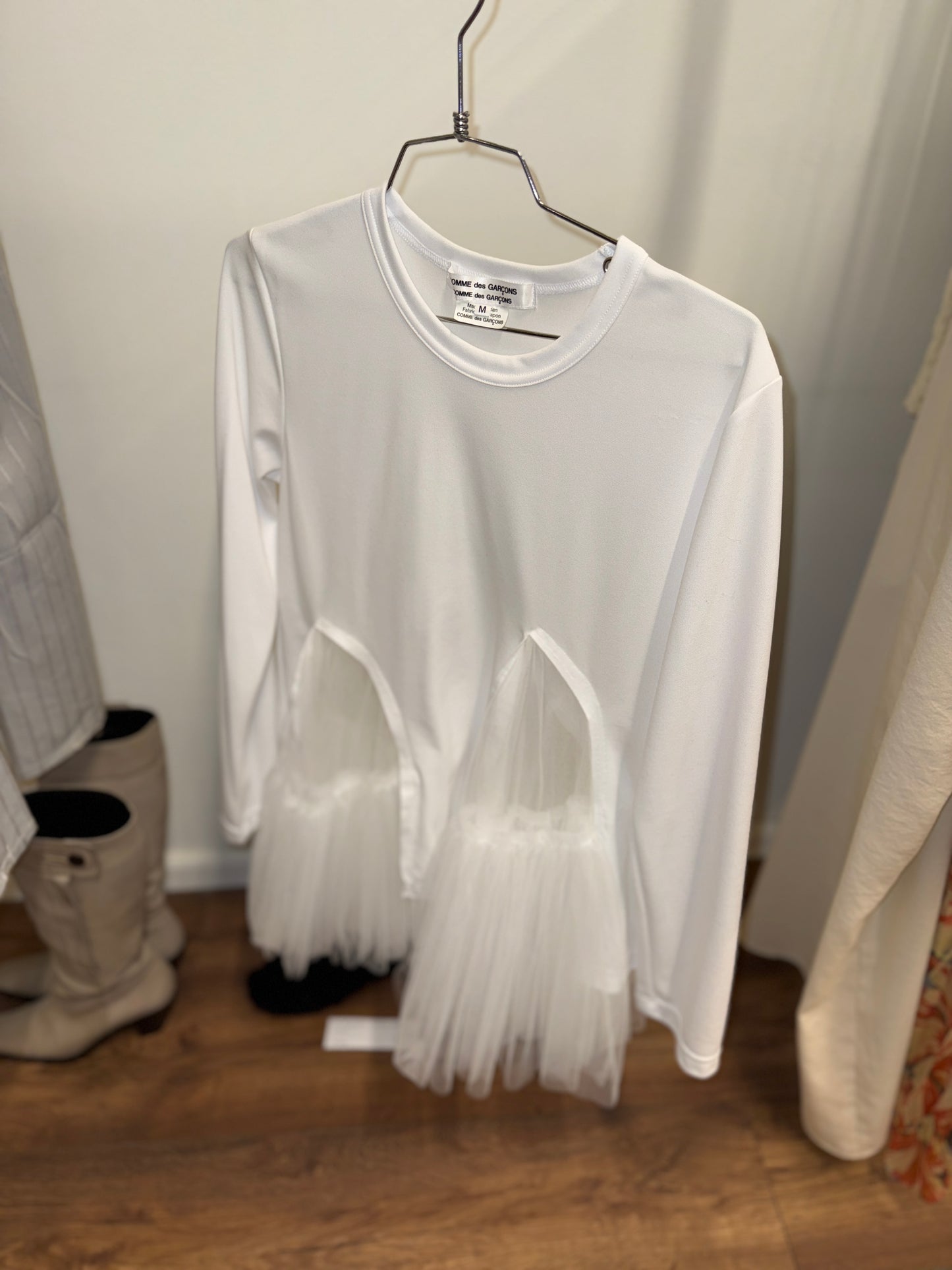 Comme des Garçons AD2022 Tulle Panel Top