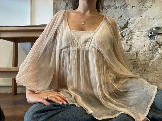 Benedikte Utzon Sheer Silk Blouse