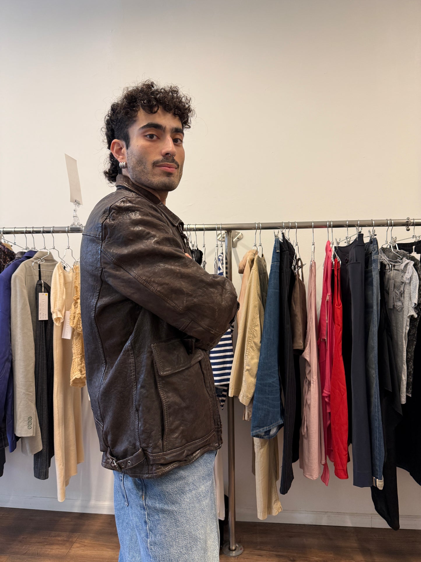 Replay Vintage Heavy Leather Jacket