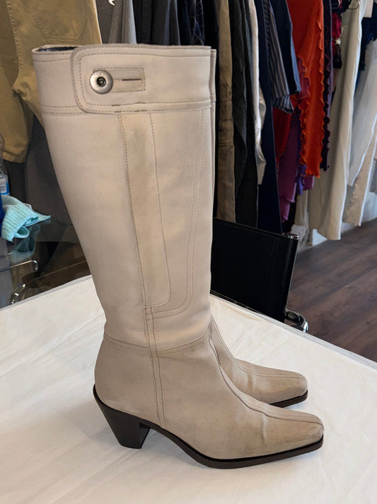 Miu Miu Nubuck Knee-High Boots 2003's 35.5 EU
