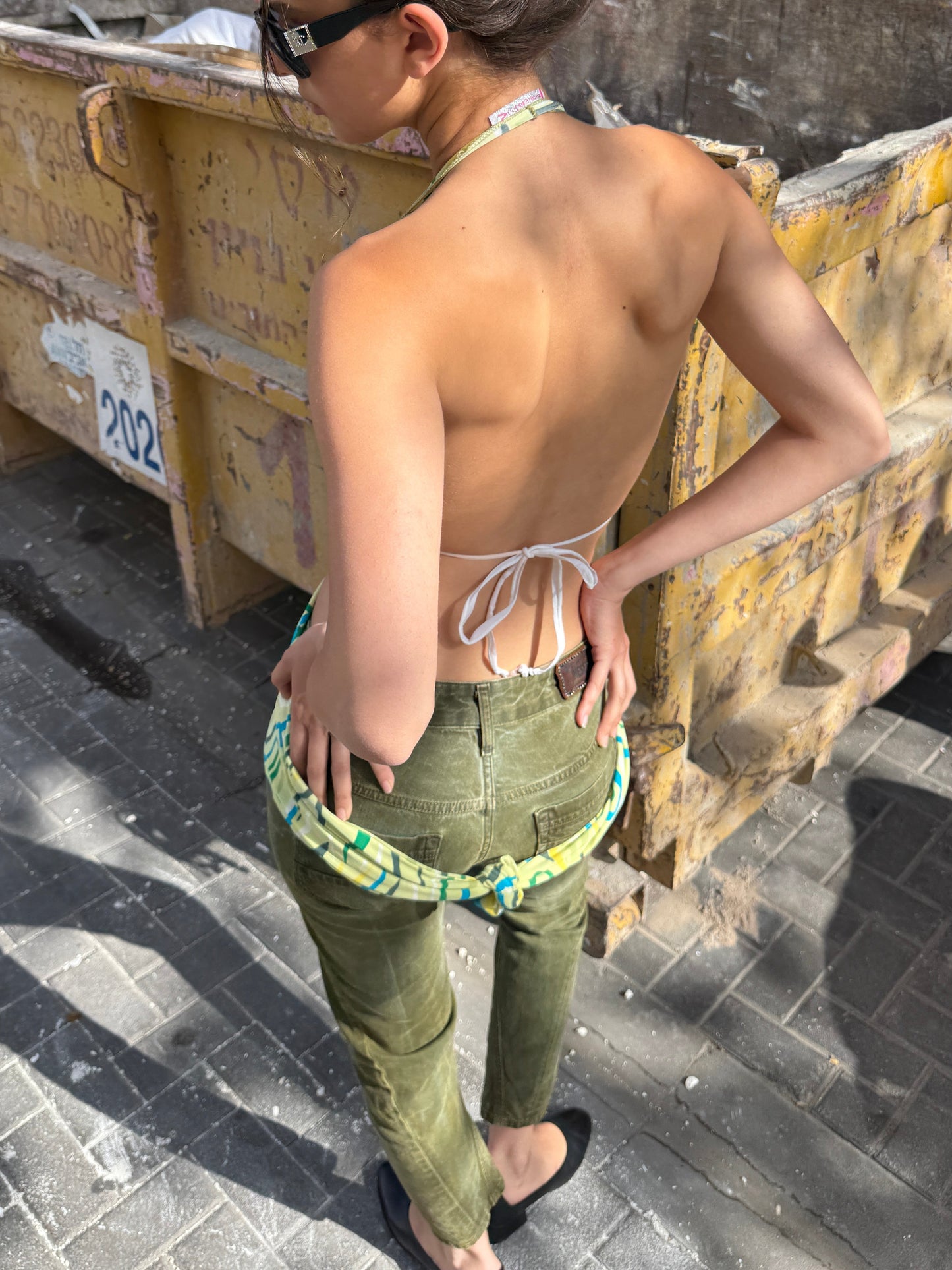 Y2K Psychedelic Halter Top