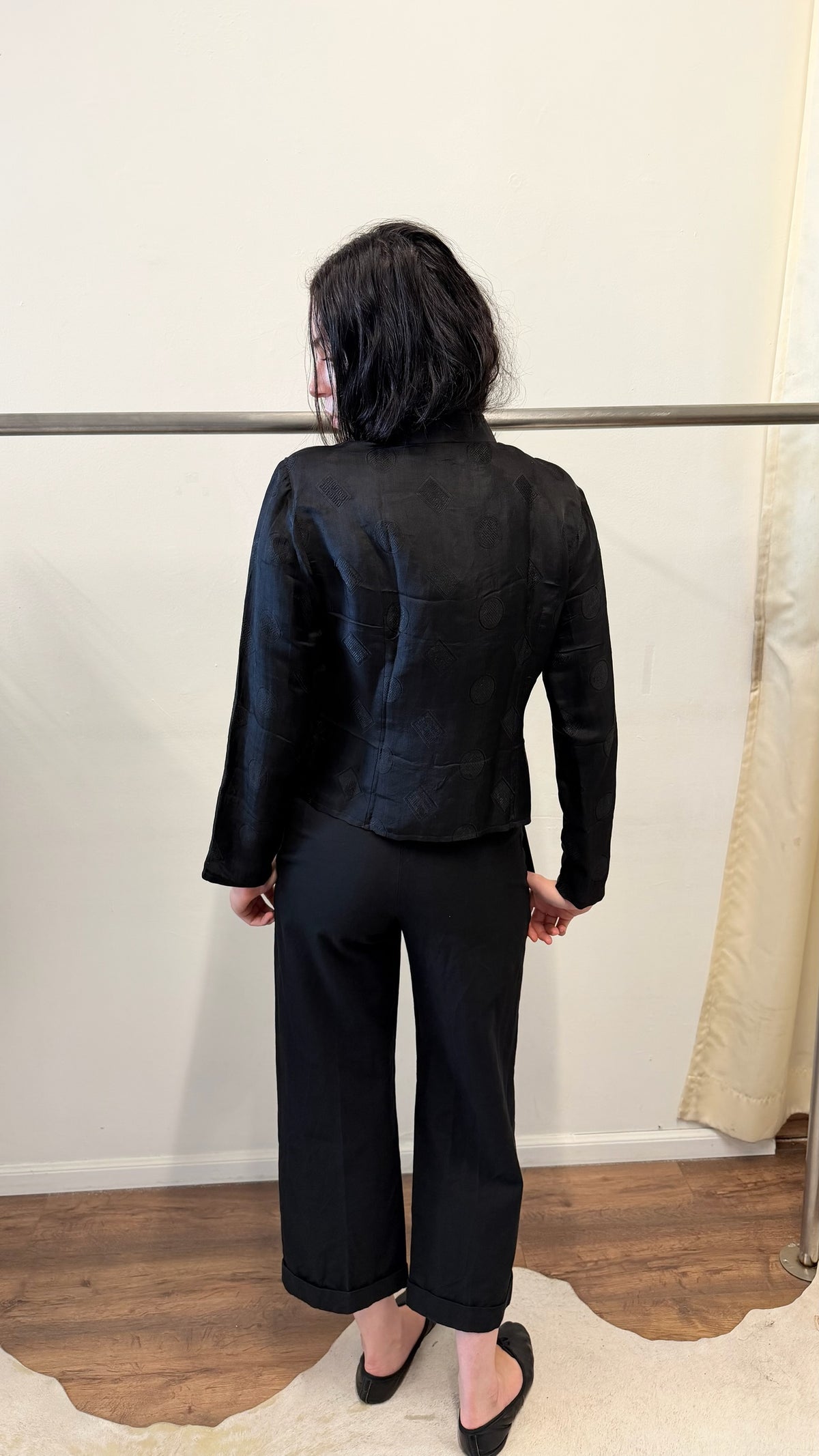 1999–2002 Y’s bis LIMI Cotton & Wool Cropped Trousers