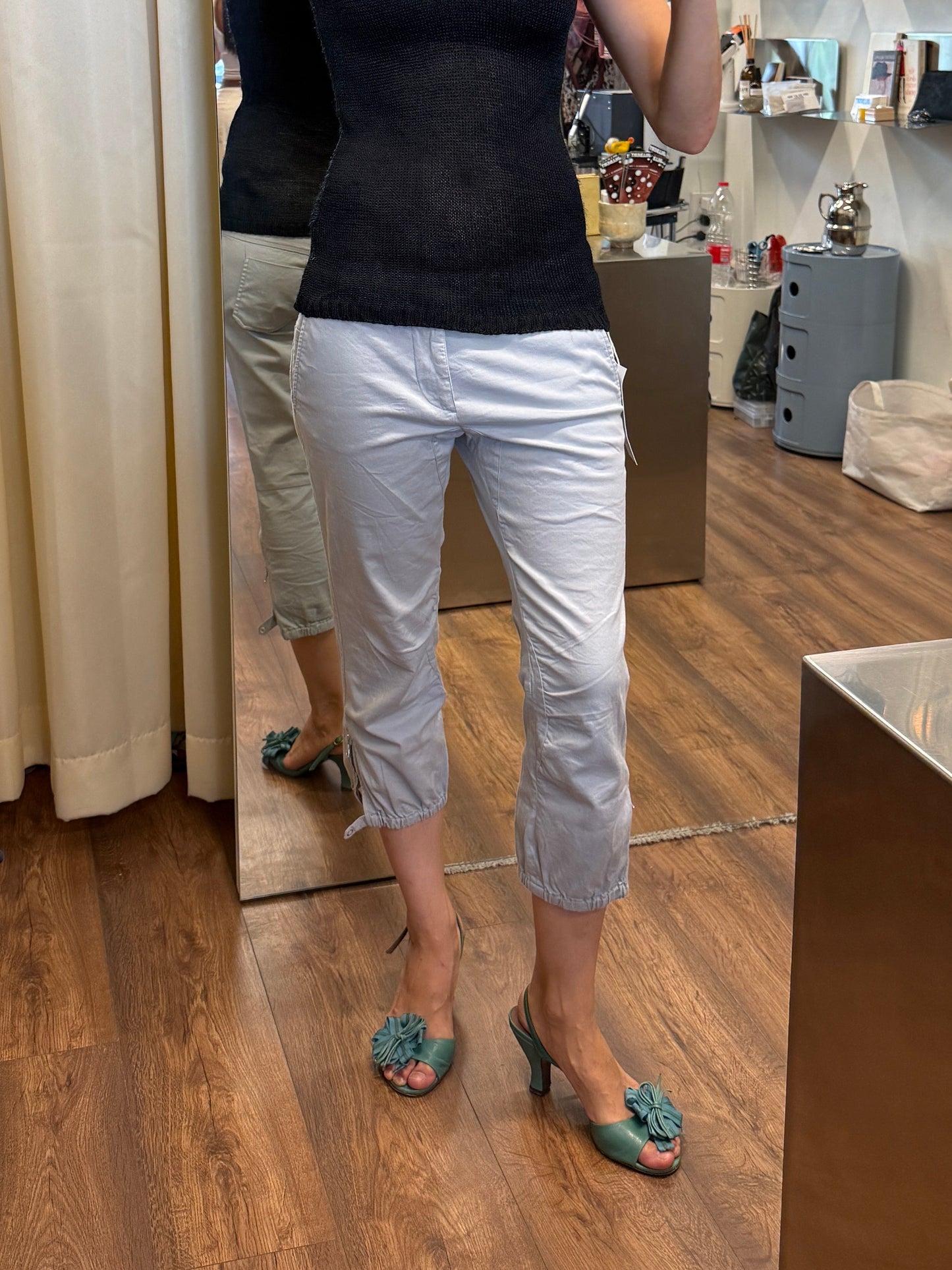 Vintage 1990s–2000s Prada Sport Low-Rise Cropped Pants