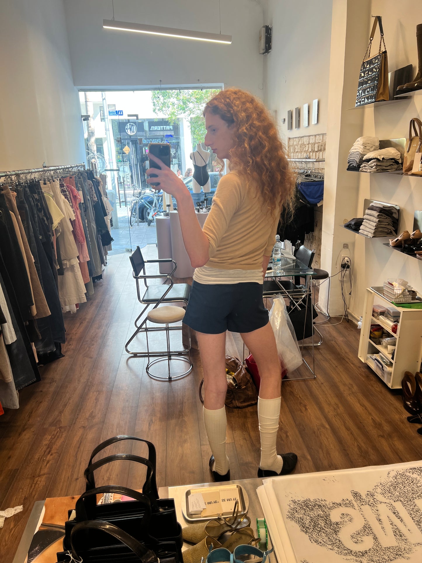 A.P.C Blue Shorts