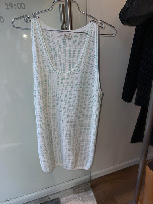 1990s Gianni Versace textured knit tank / dress