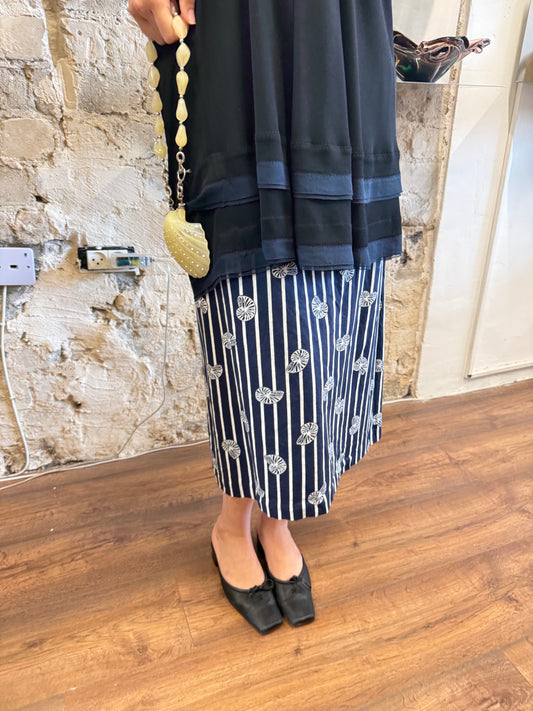 Nautilus Print Low Rise Culottes