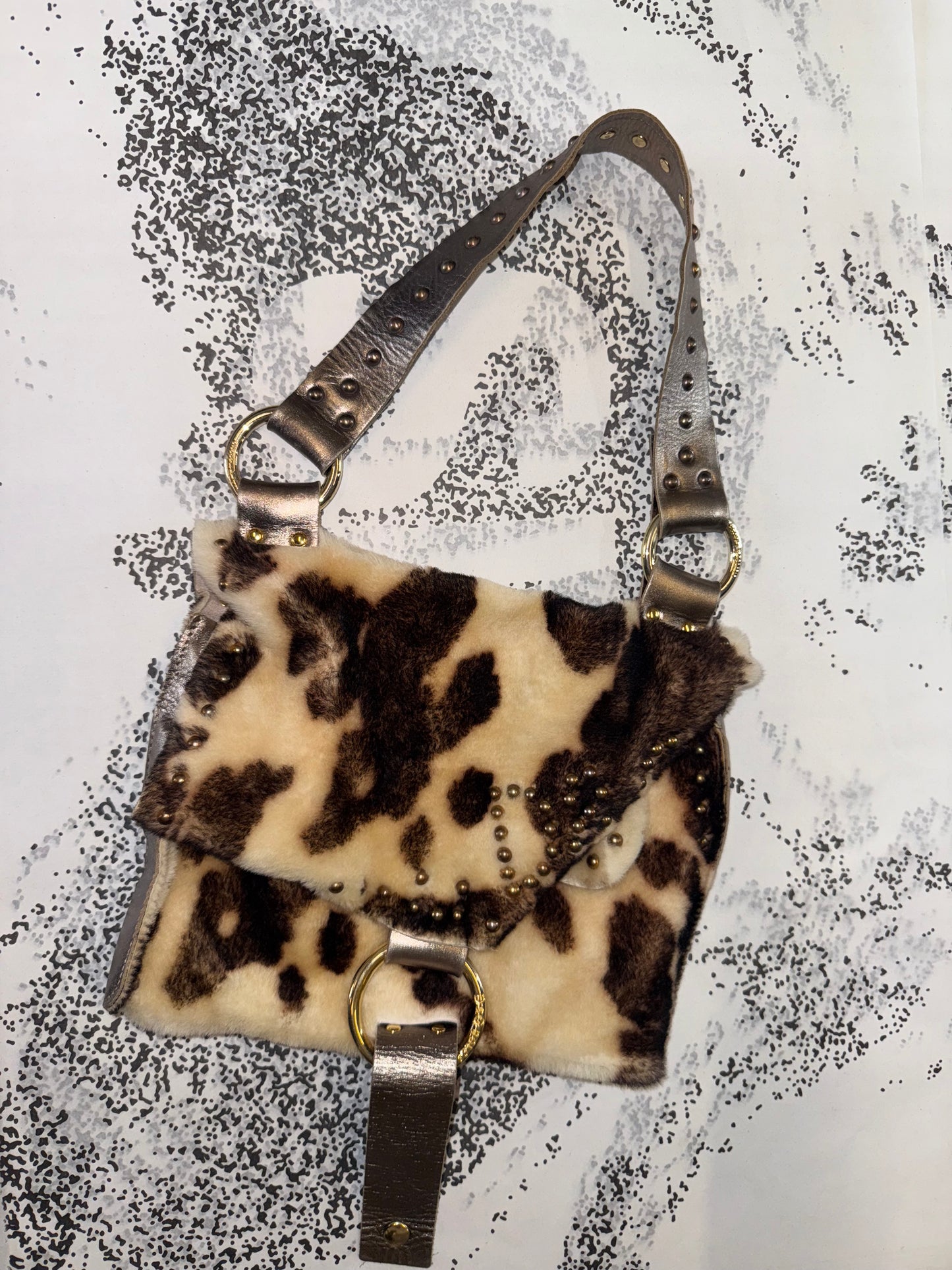 Dolce & Gabbana Y2K Faux Fur Shoulder Bag