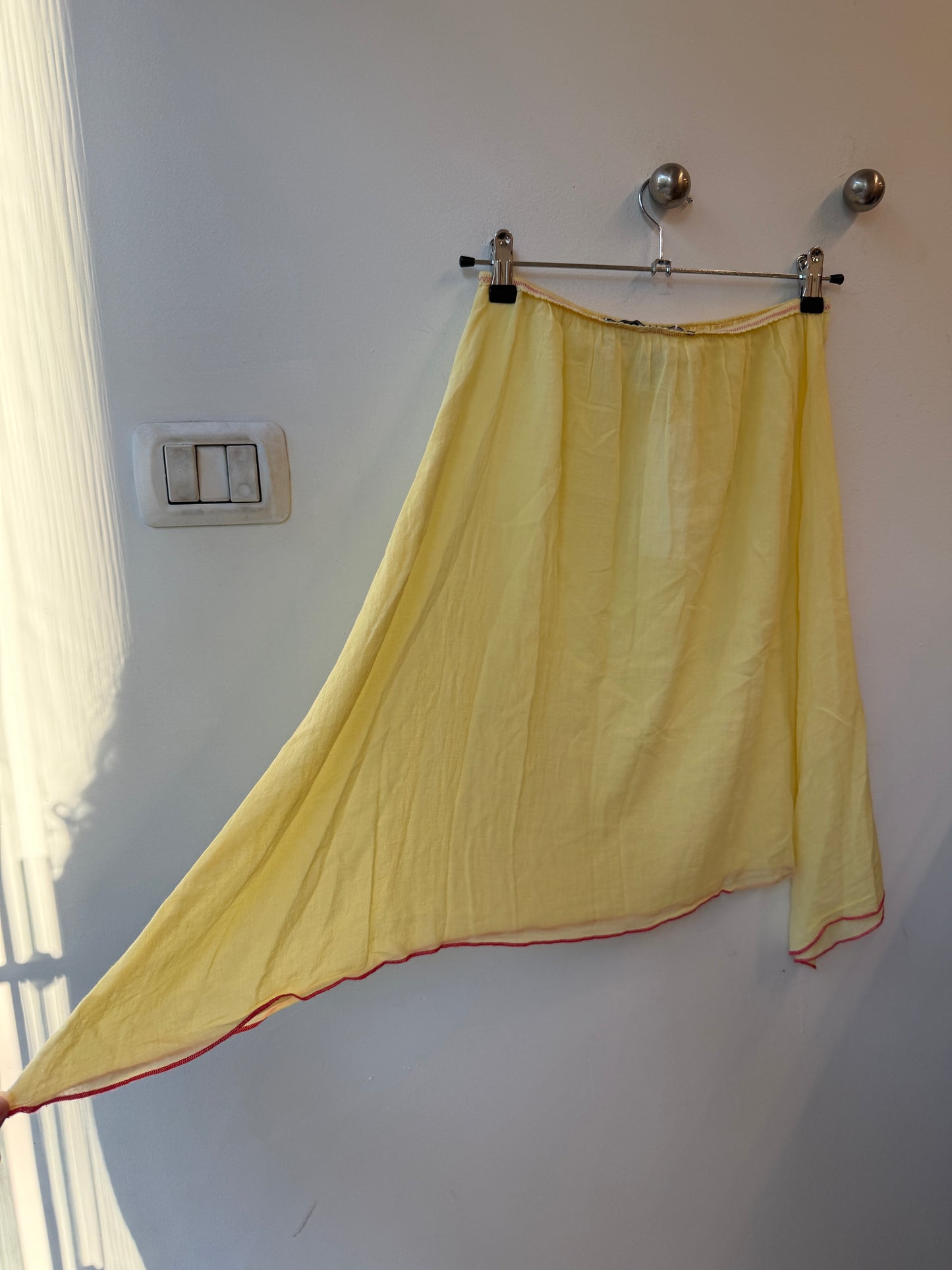 Sportmax Code Asymmetric Cotton Skirt