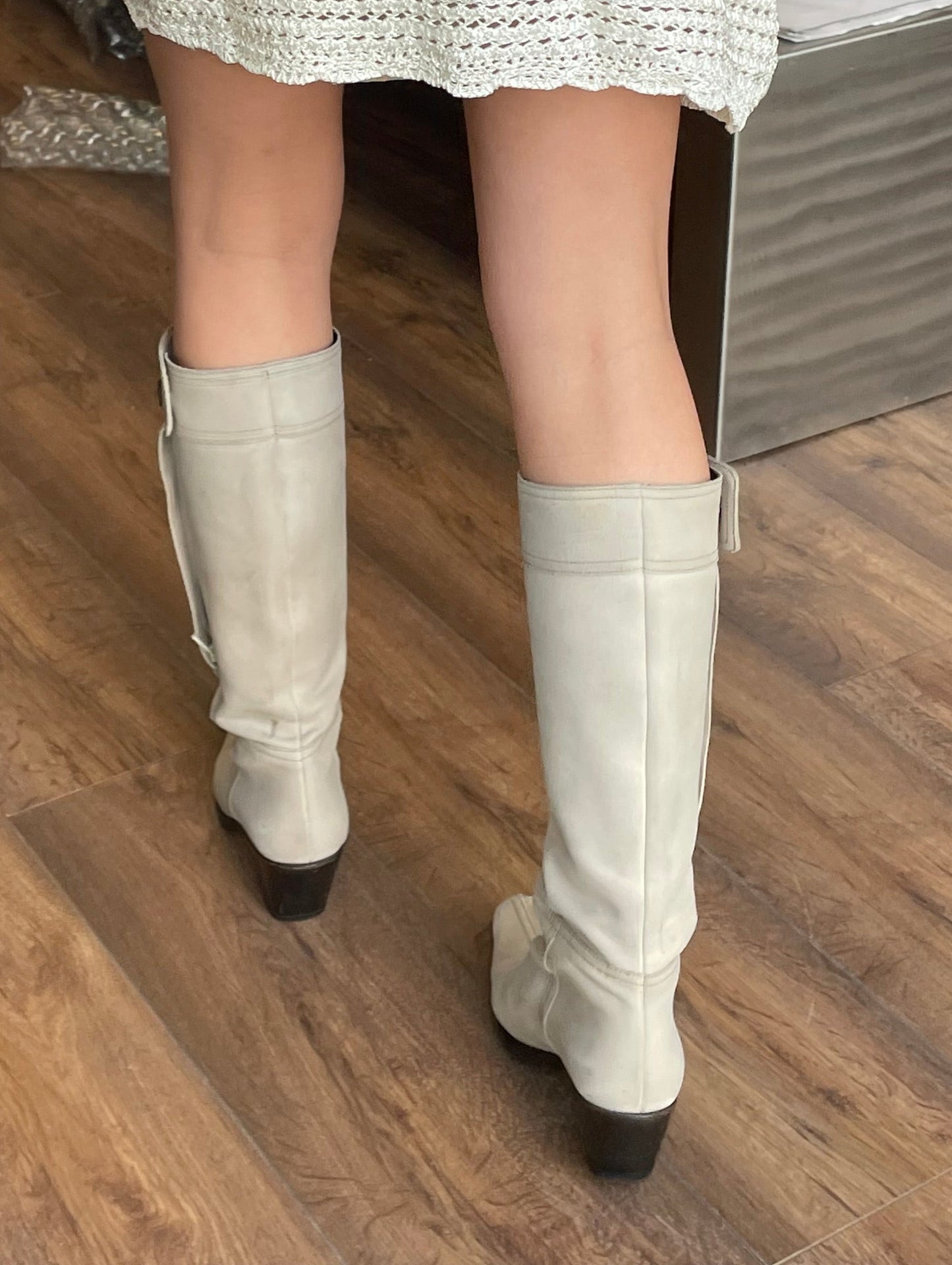 Miu Miu Nubuck Knee-High Boots 2003's 35.5 EU