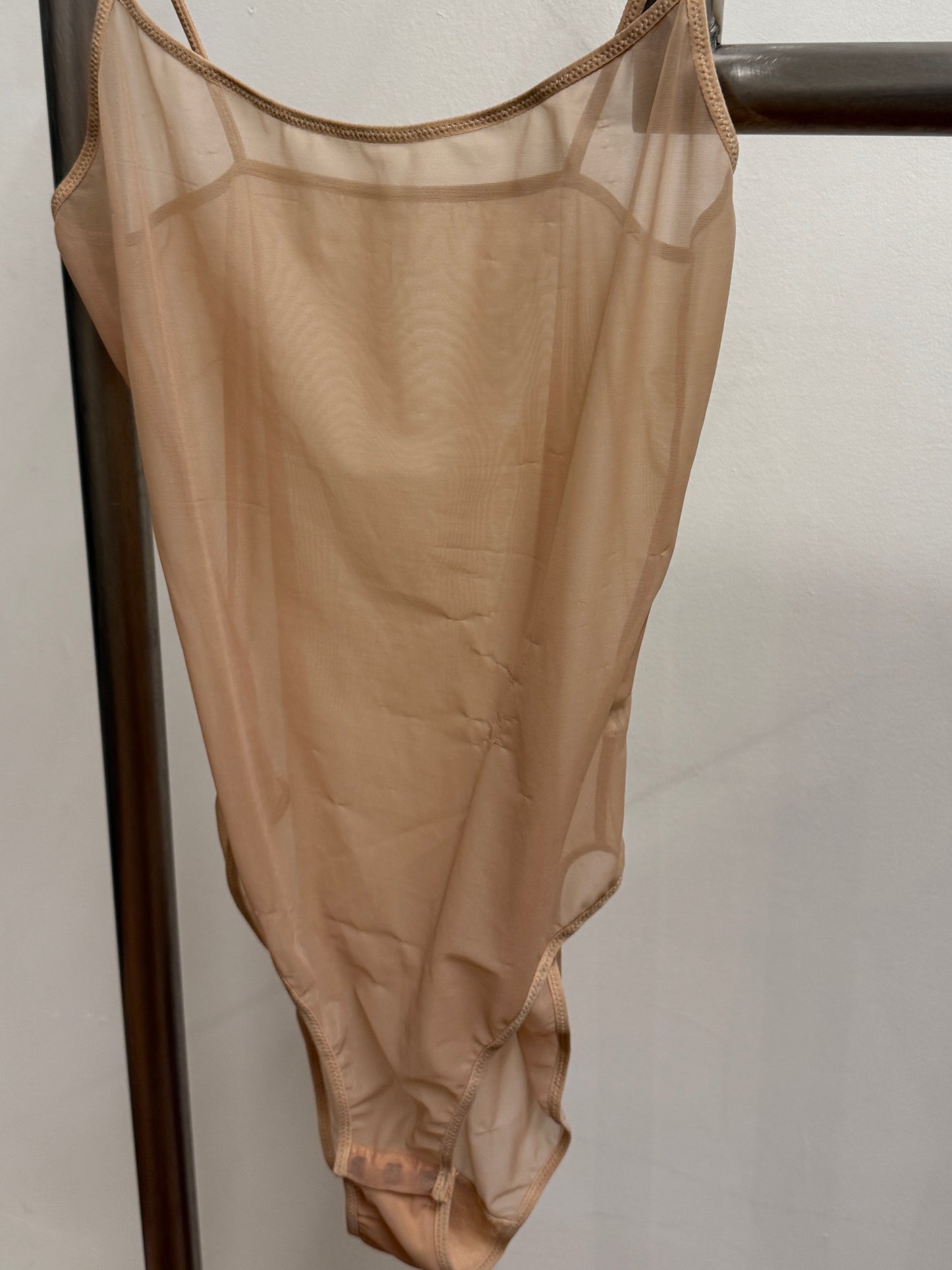 Calvin Klein Sheer Nude Mesh Bodysuit 1998׳s