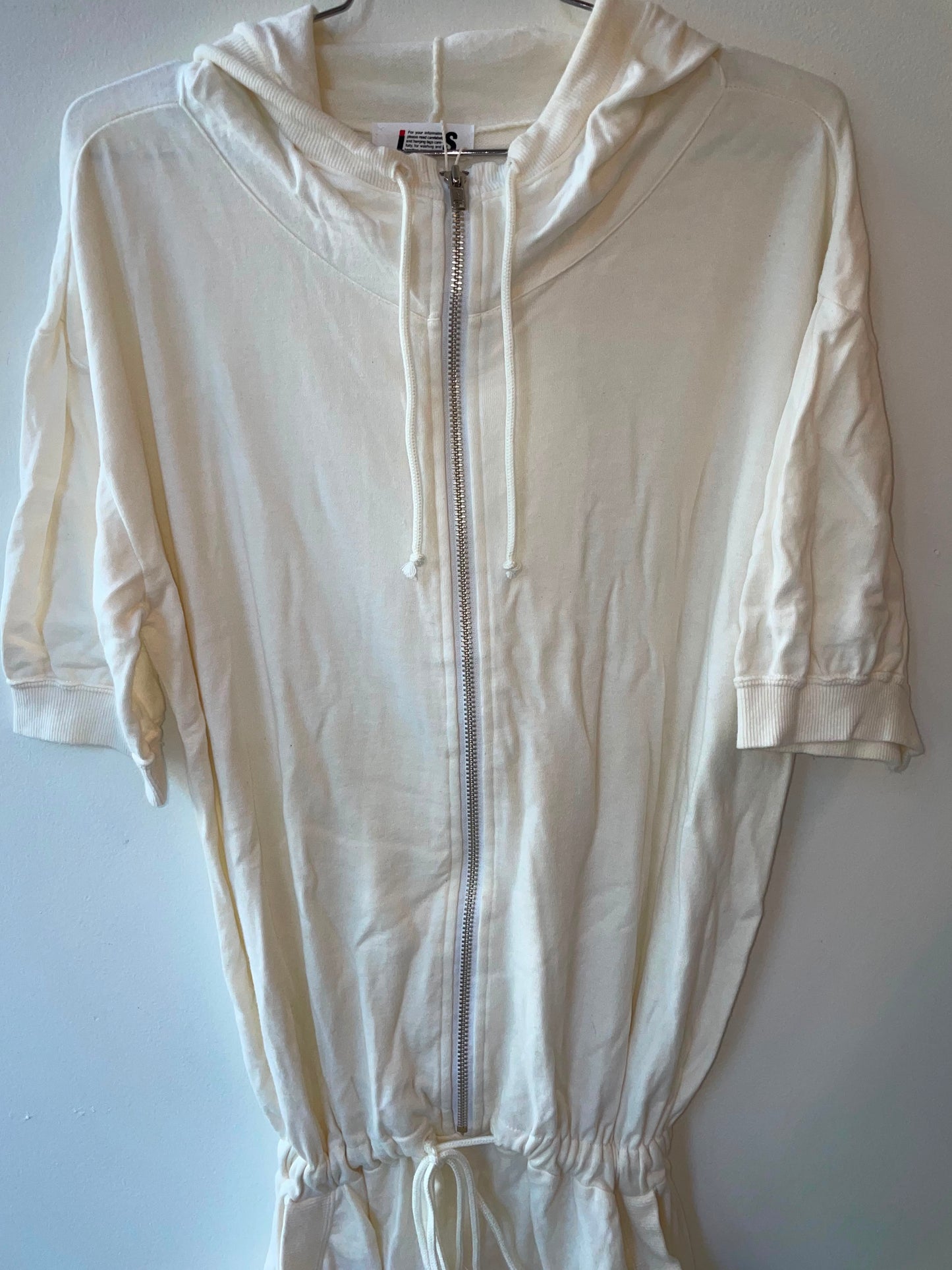1980s I.S. Issey Miyake Sport hooded cotton jumpsuit