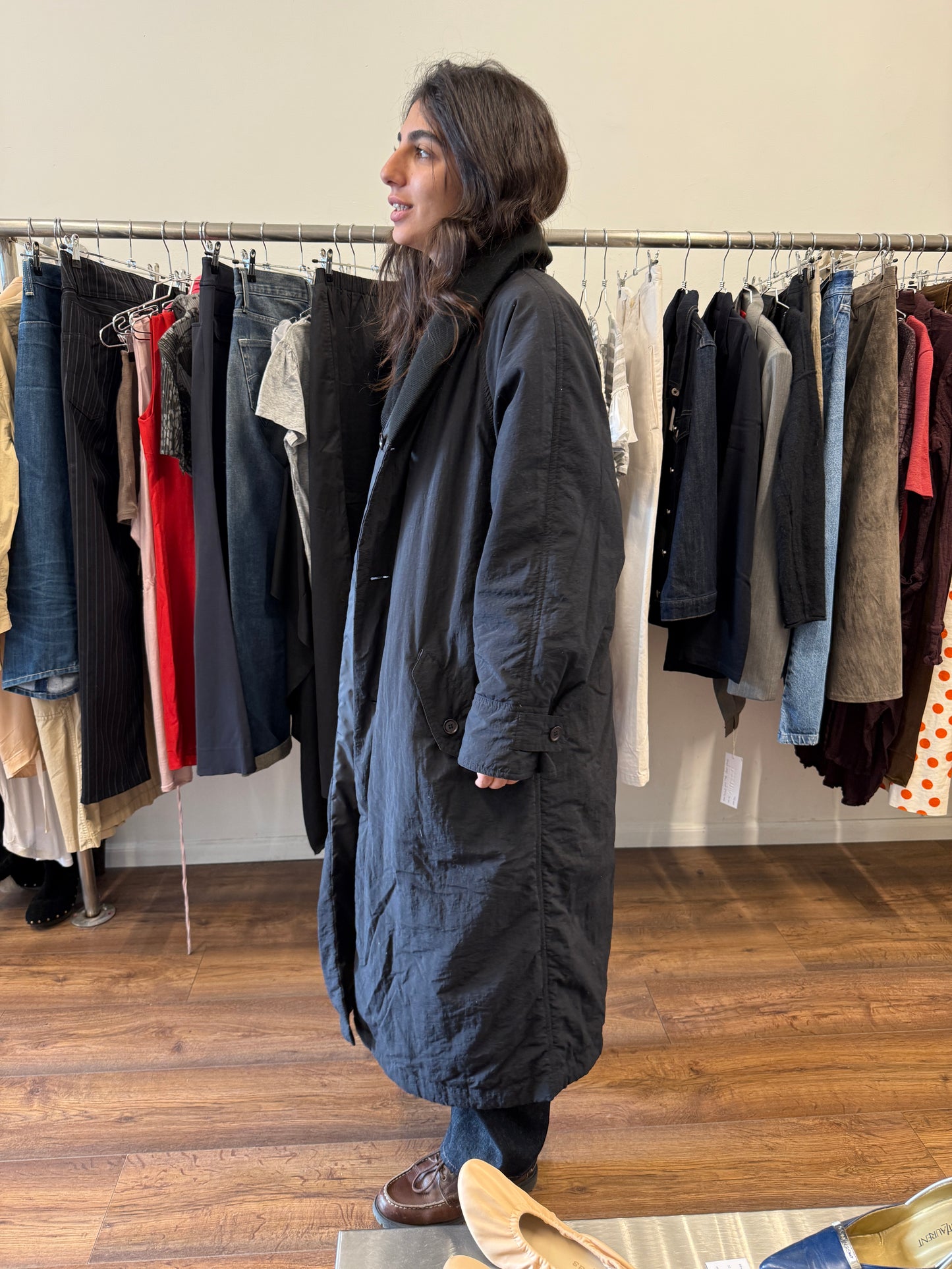 Issey Miyake Plantation Reversible Padded Coat