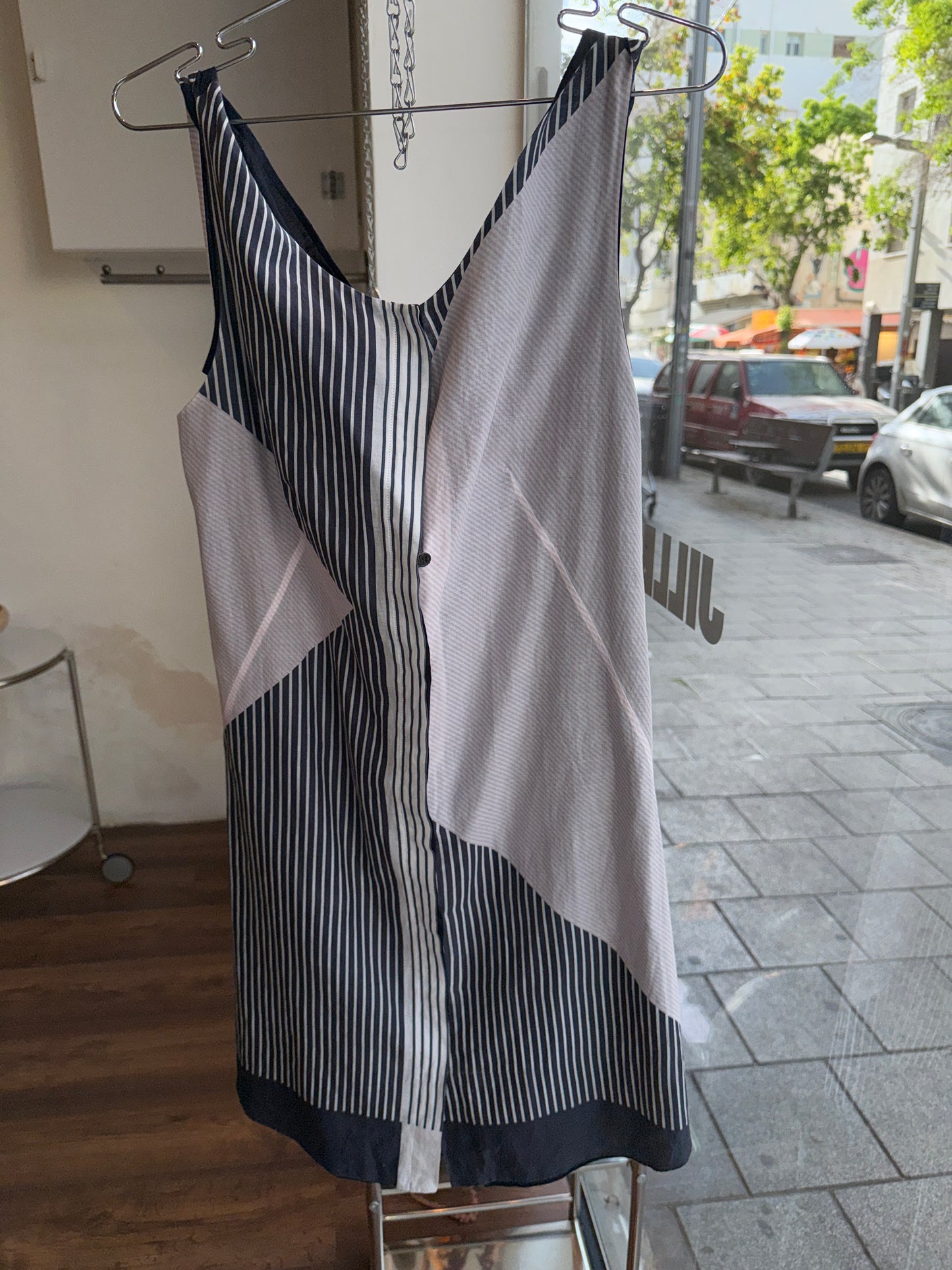 Jil Sander Asymmetric Patchwork Slip Dress
