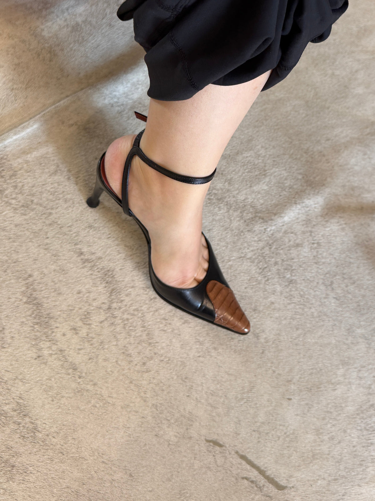 Sergio Rossi Pointed Slingback Heels 35 EU