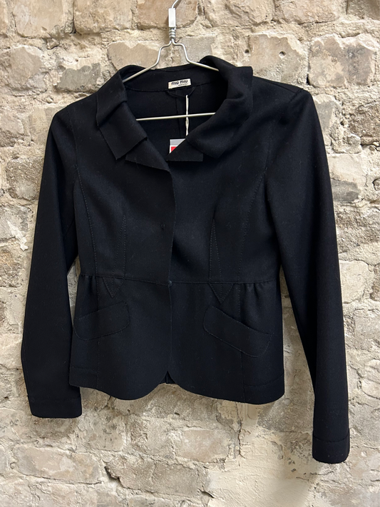 MIU MIU fitted wool jacket