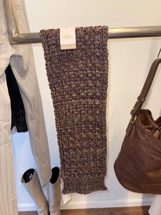 Vivienne Westwood Wool Cable Knit Scarf