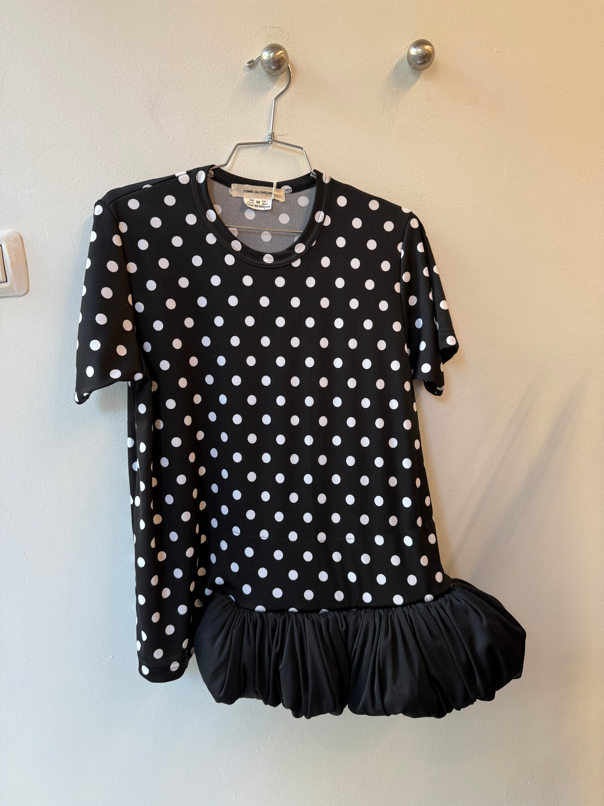 Comme des Garçons 2022 Polka Dot Asymmetric Ruffle Tunic – AD2021