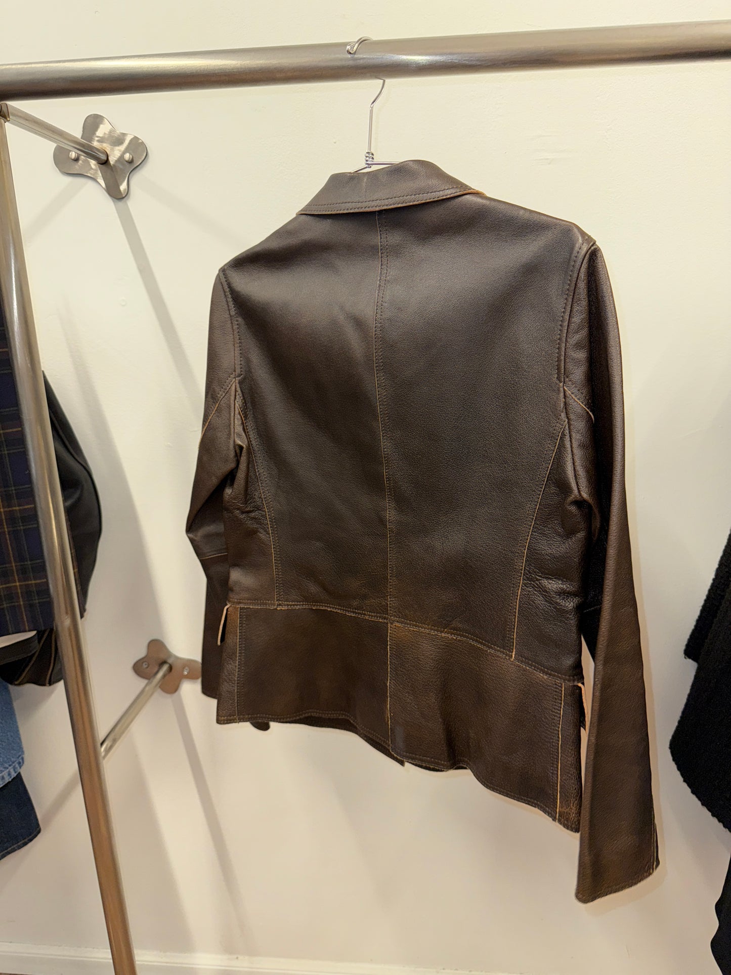 KETTY pigskin leather tailored jacket