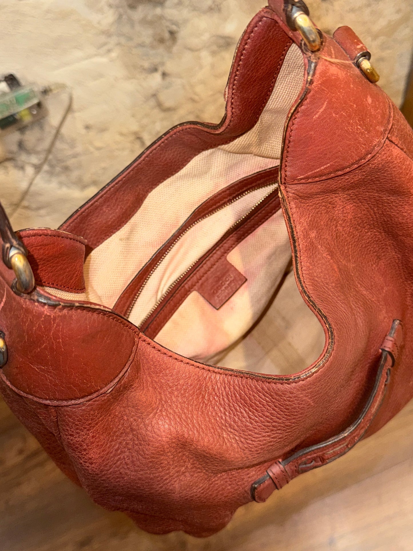 Gucci Horsebit Leather Hobo Bag c. 2003–2008