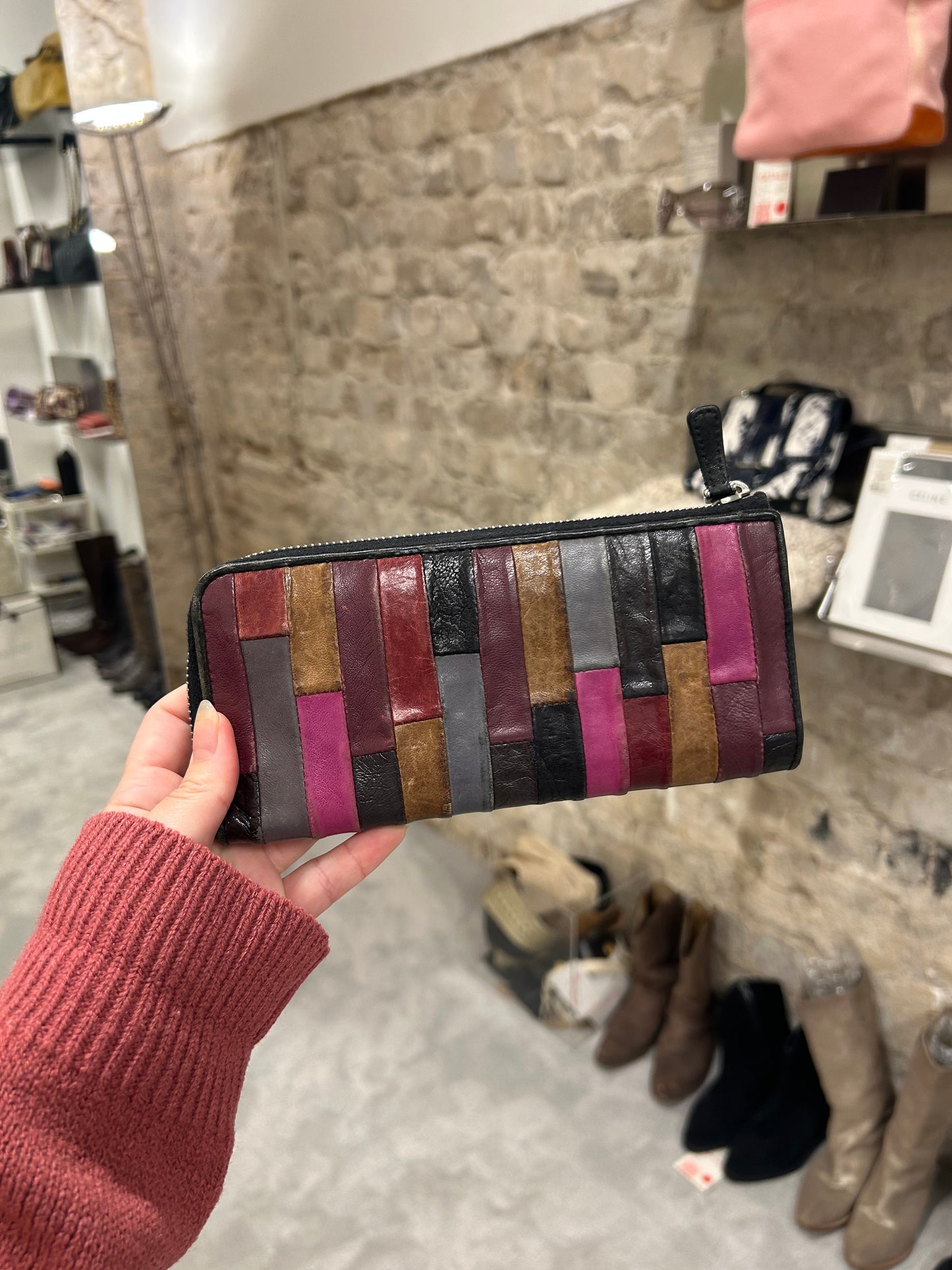 MIU MIU patchwork wallet