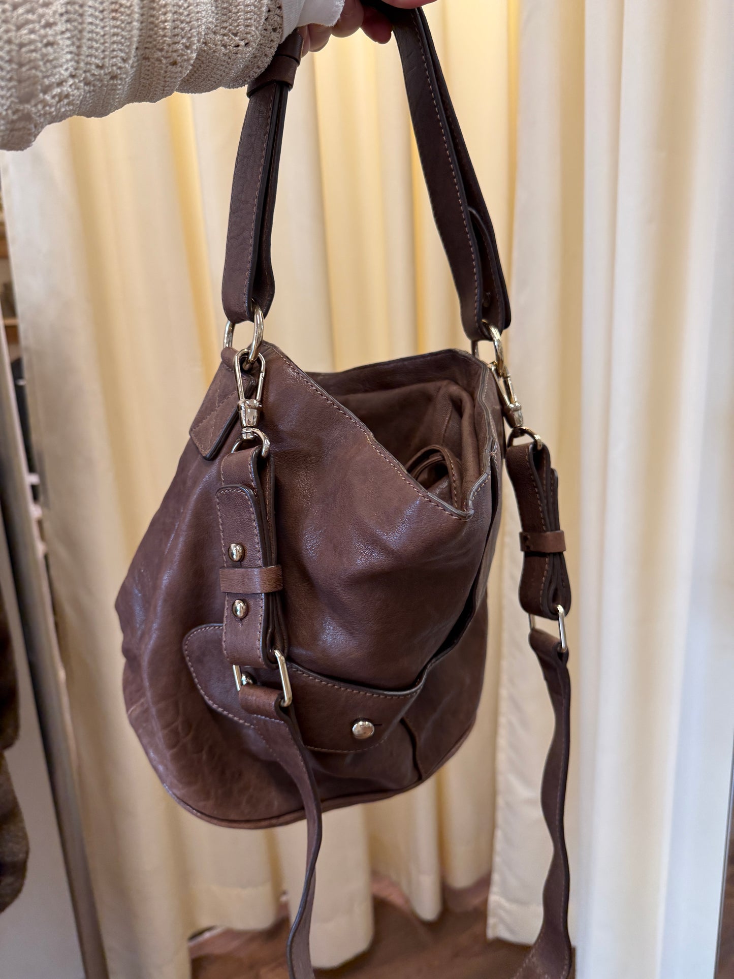 Tila March Leather Bucket Bag