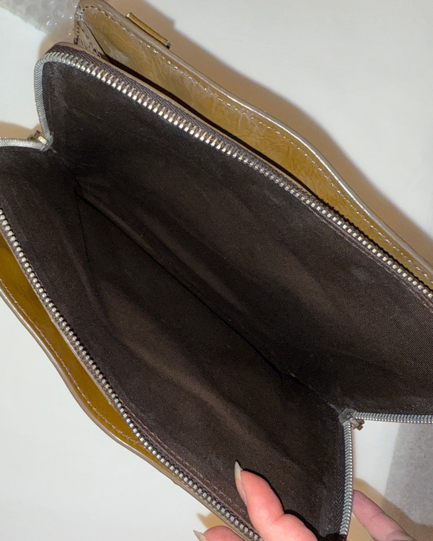 Miu Miu glossy leather mini bag