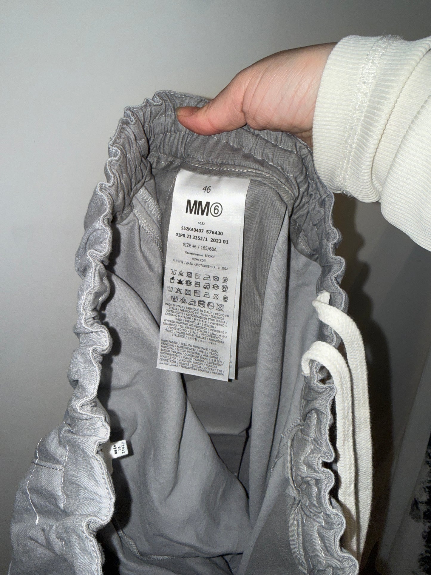 MM6 Maison Margiela Drawstring Trousers FW2023