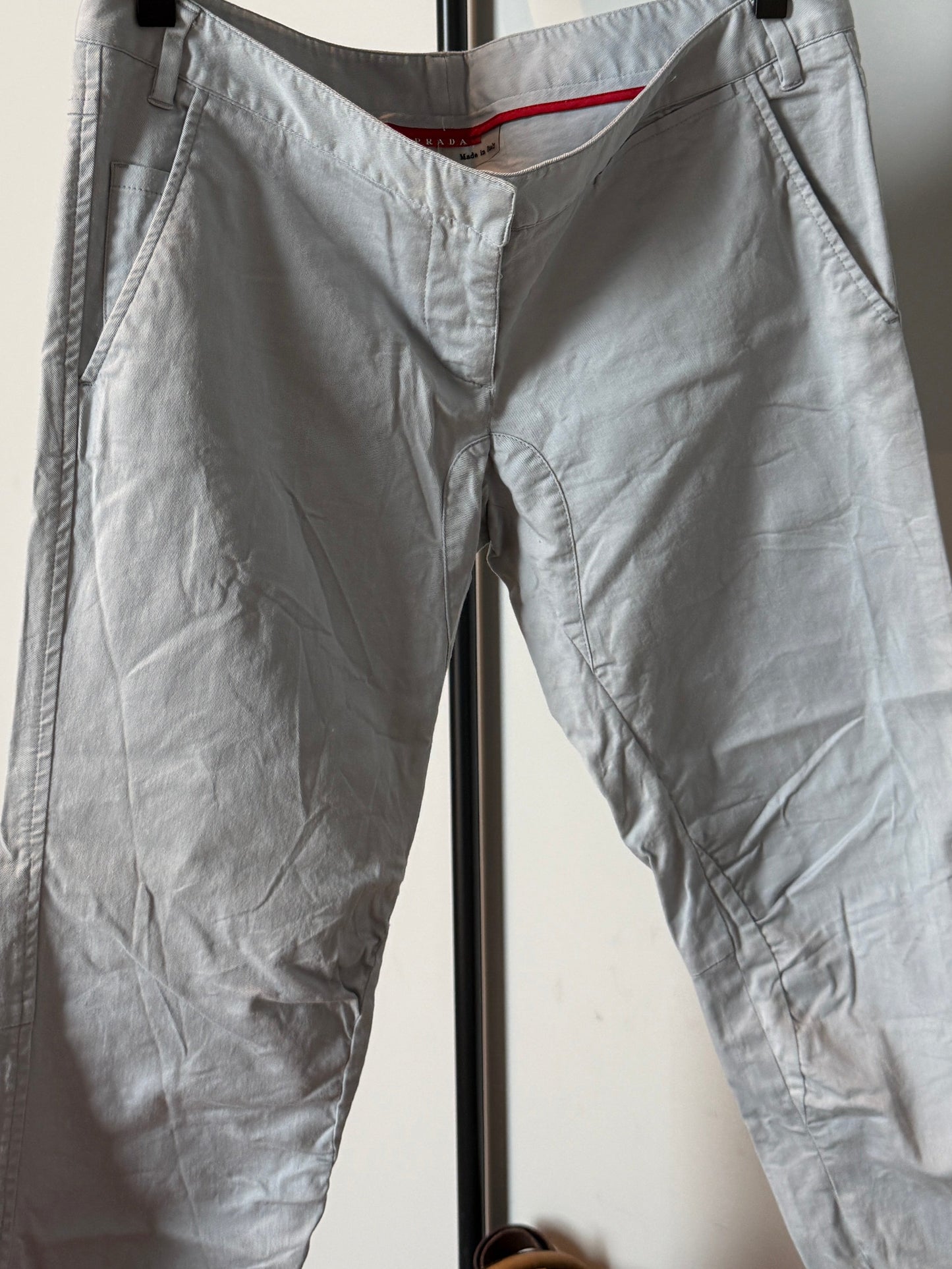 Vintage 1990s–2000s Prada Sport Low-Rise Cropped Pants