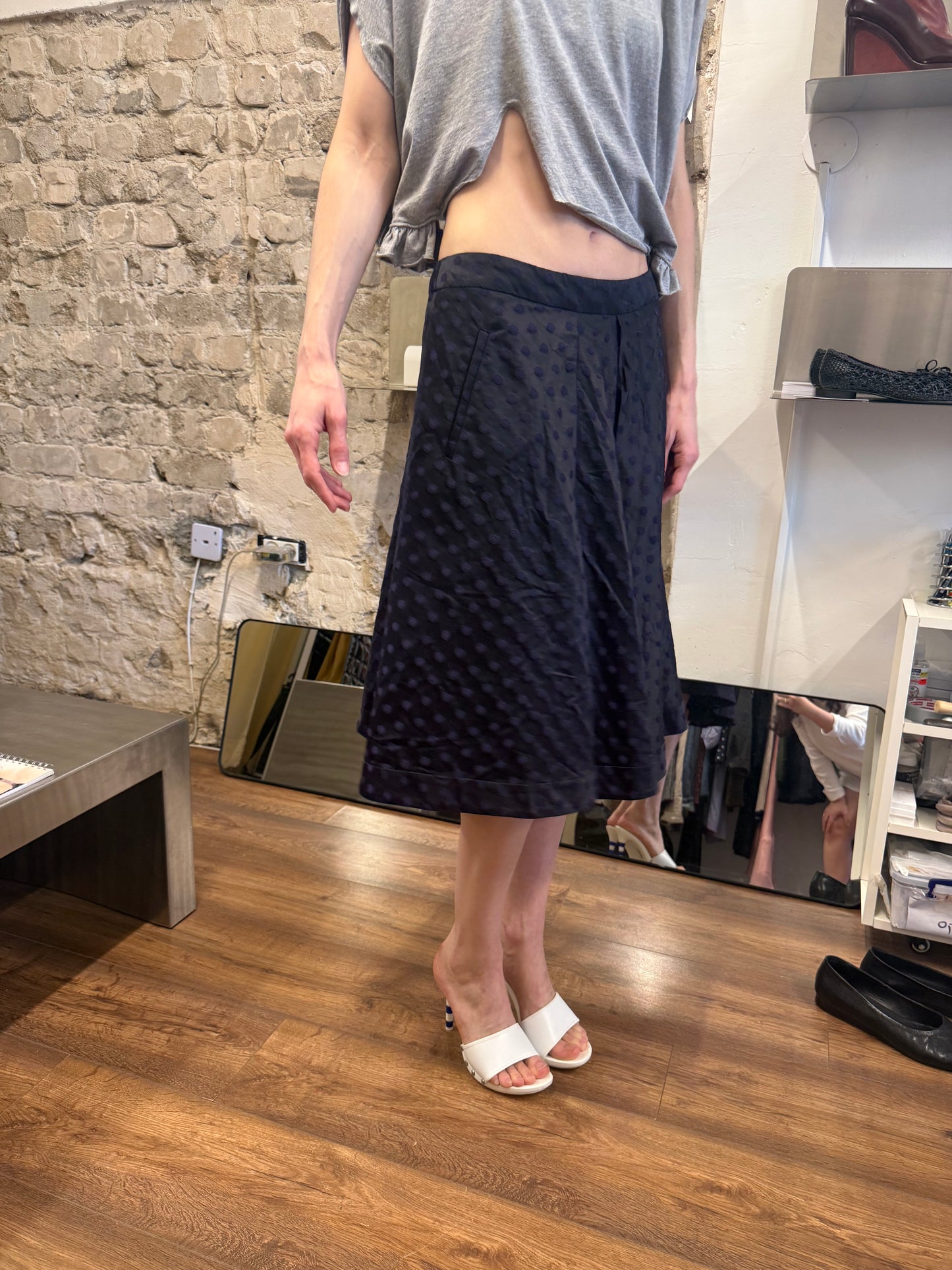Moschino Midnight Dot Skirt